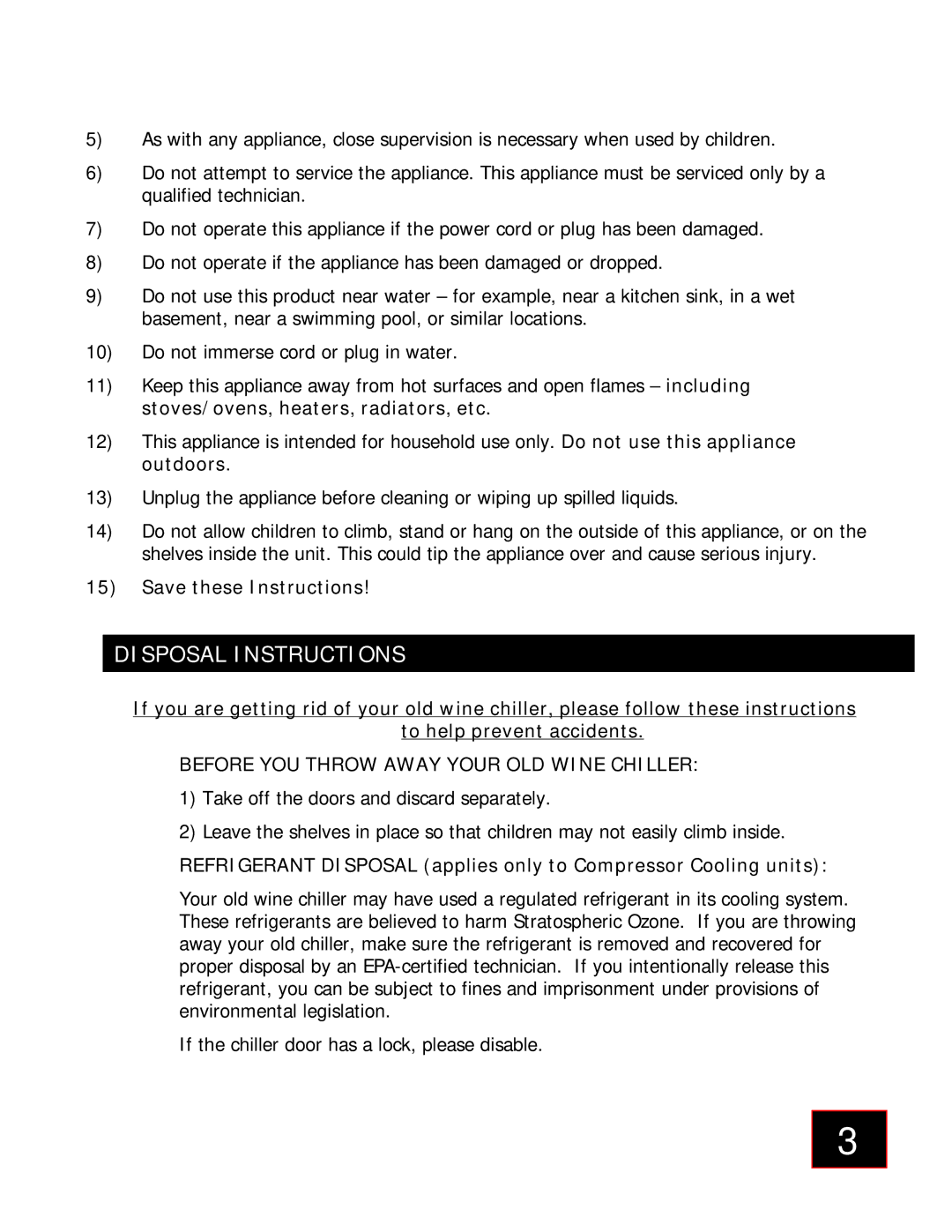 Honeywell 88080 important safety instructions Disposal Instructions 