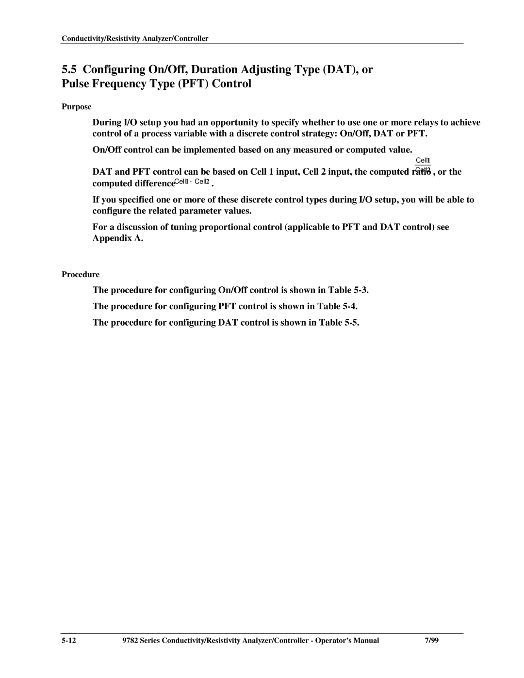 Honeywell 9782 Series manual Cell1 