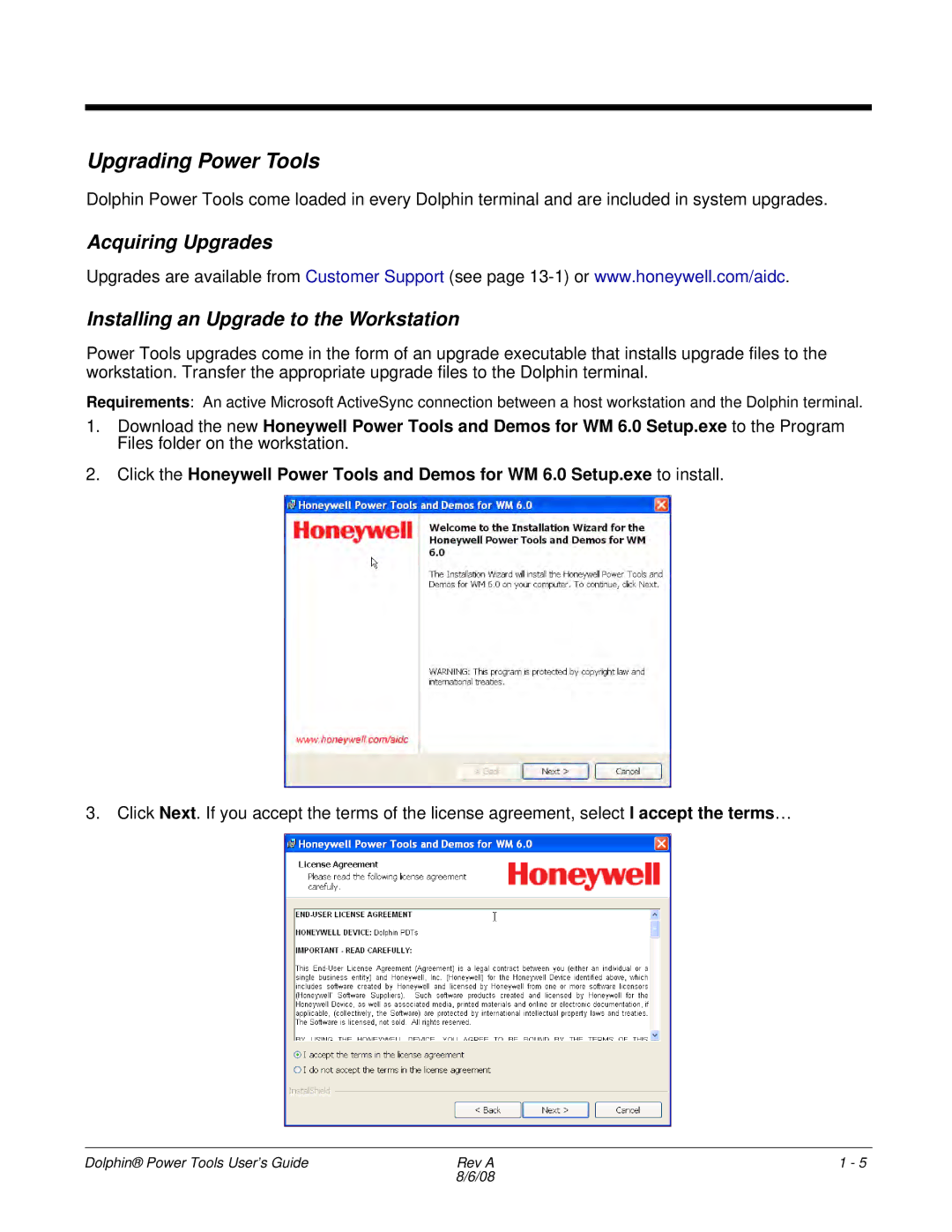 Honeywell 9900 manual Upgrading Power Tools, Acquiring Upgrades Installing an Upgrade to the Workstation 