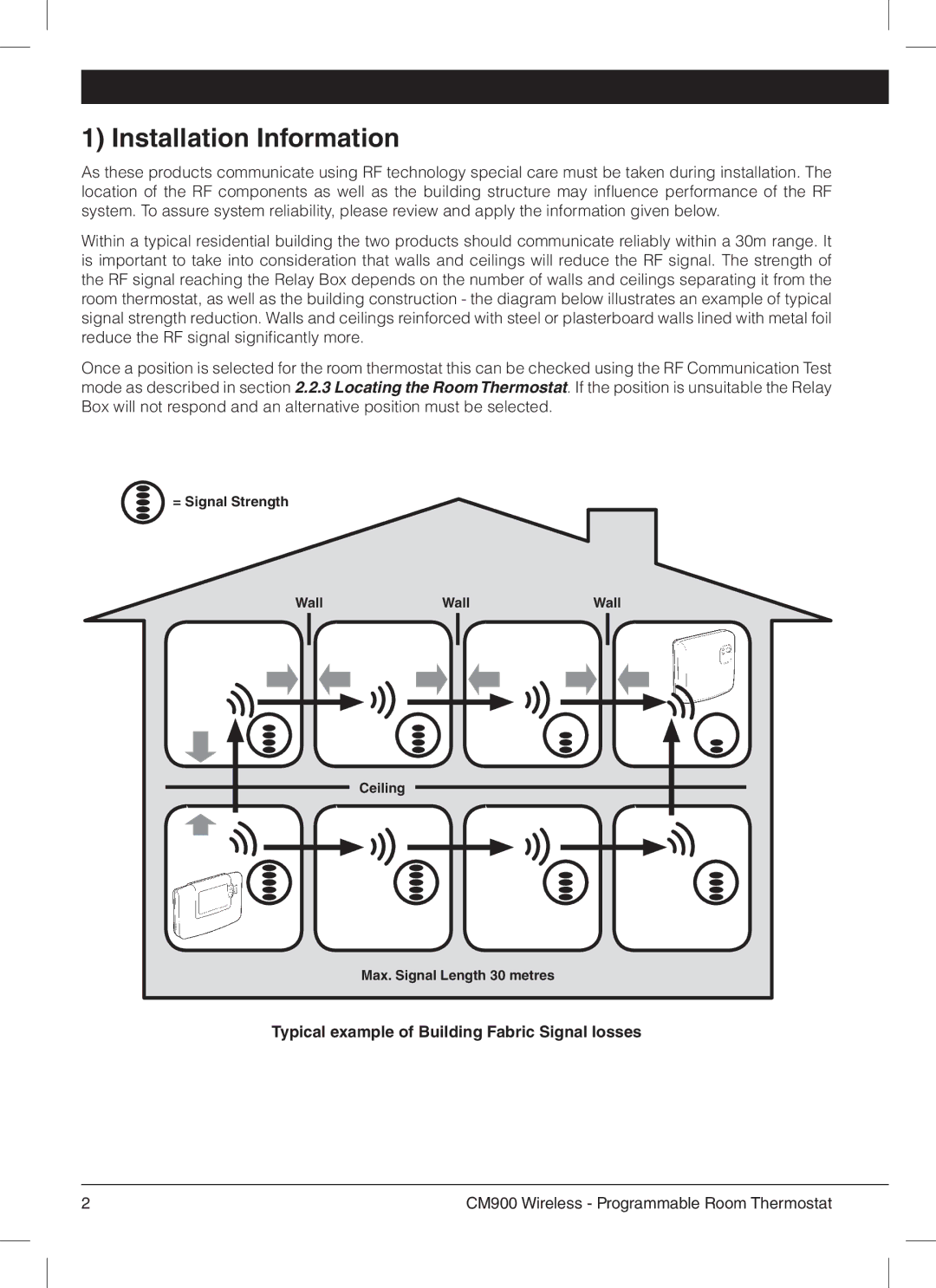 Honeywell CM900 manual Installation Information 