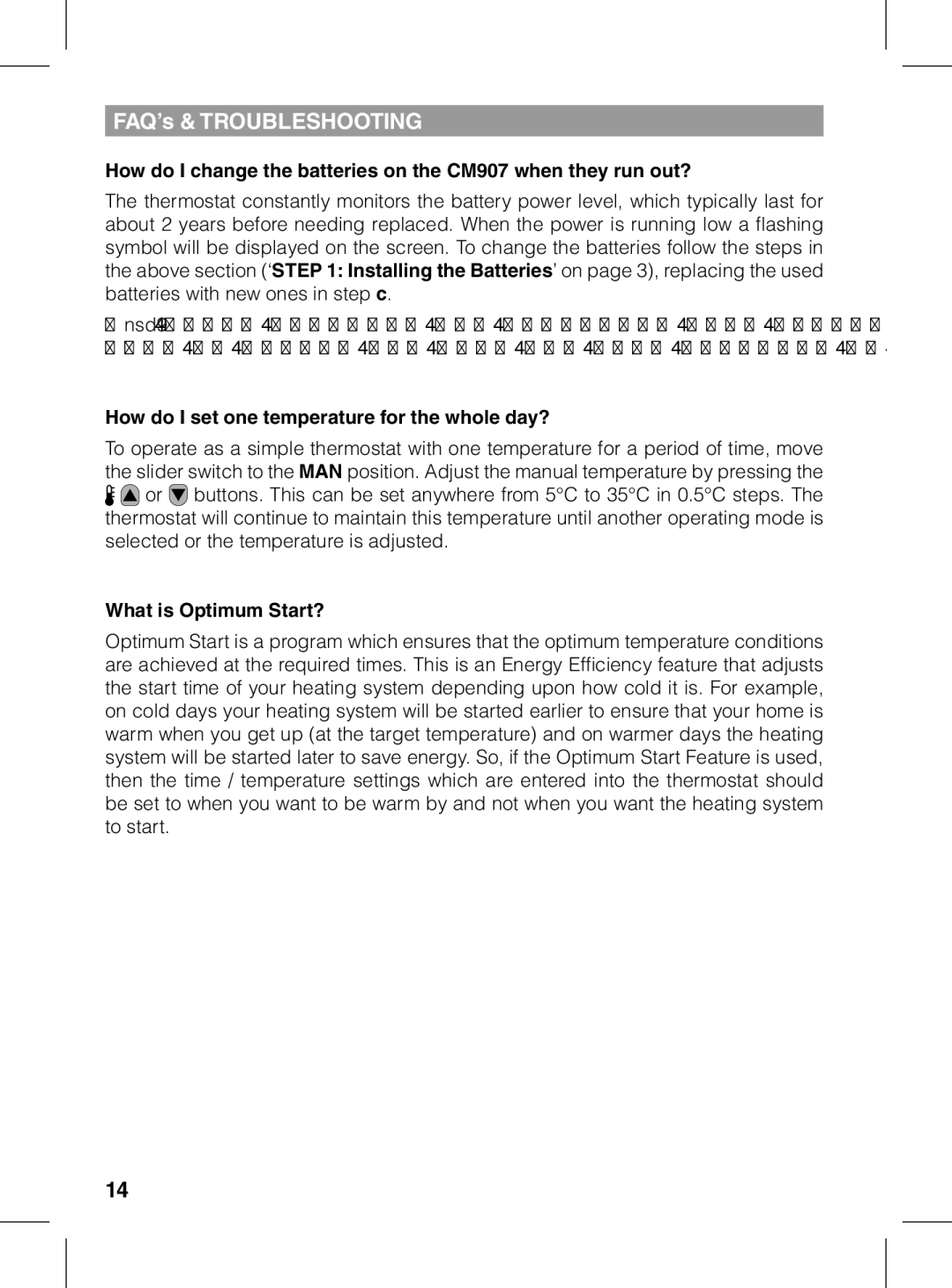 Honeywell CM907 manual How do I set one temperature for the whole day?, What is Optimum Start? 