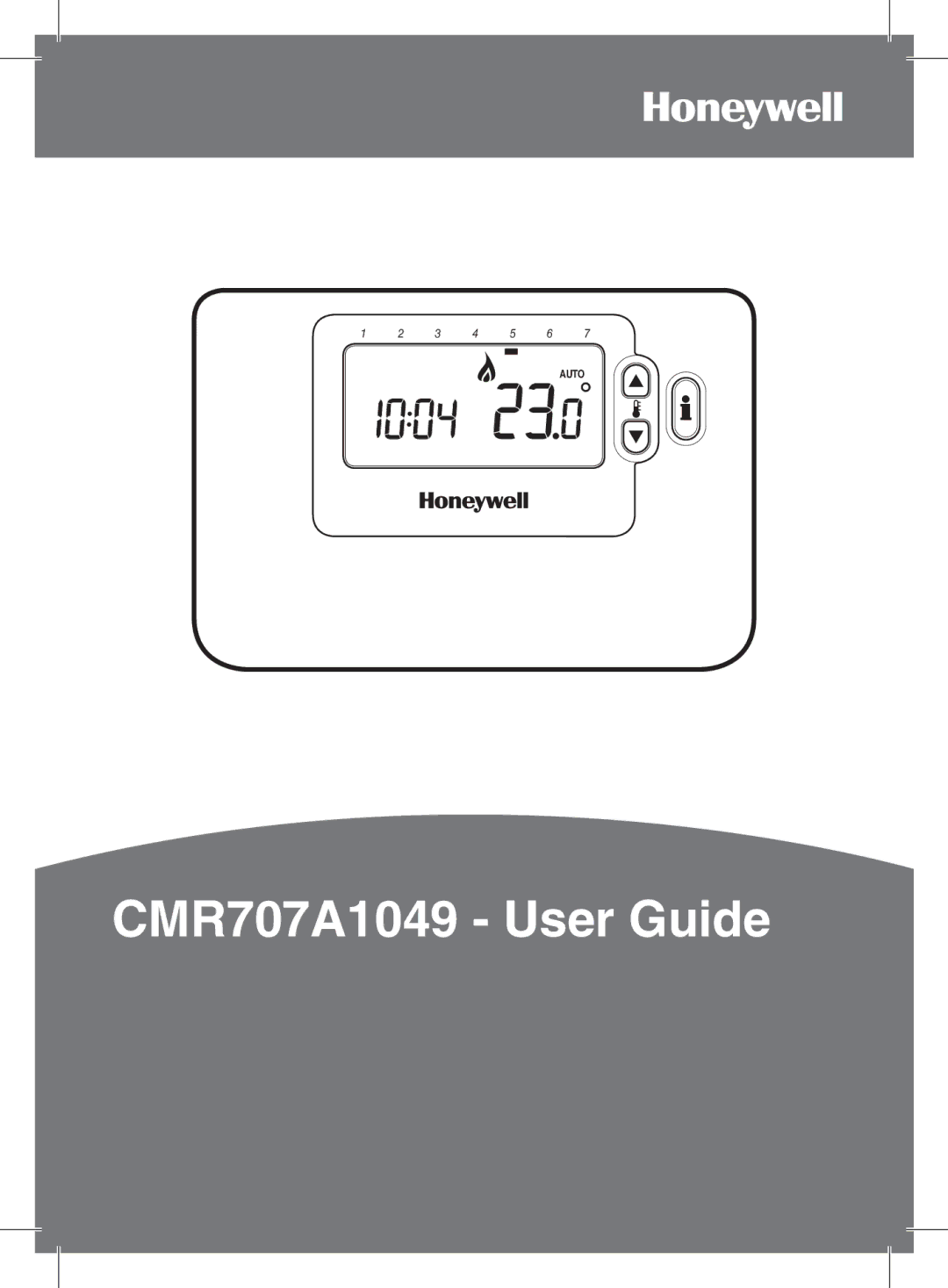 Honeywell manual CMR707A1049 User Guide 