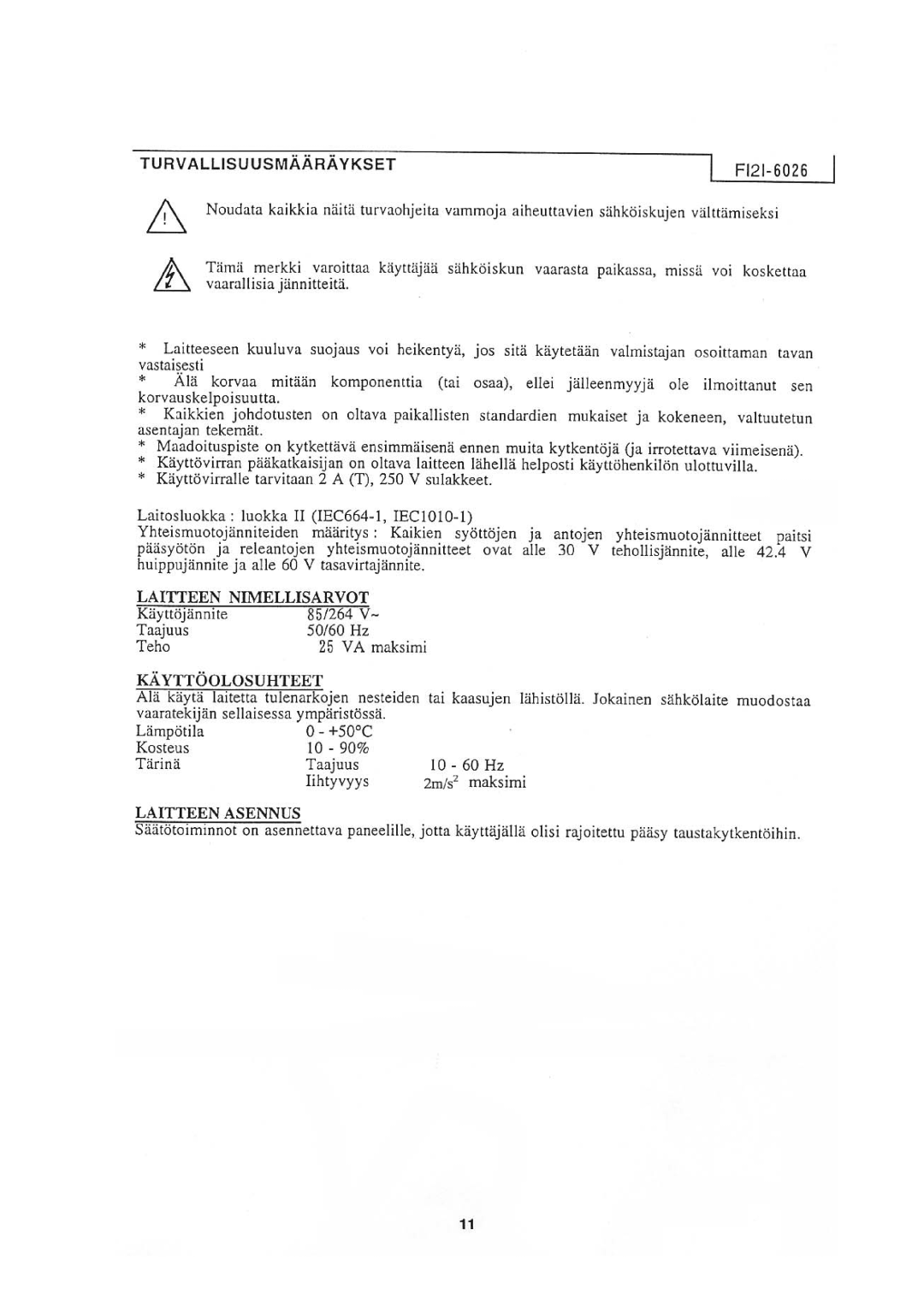 Honeywell DCP552 Mark II user manual 