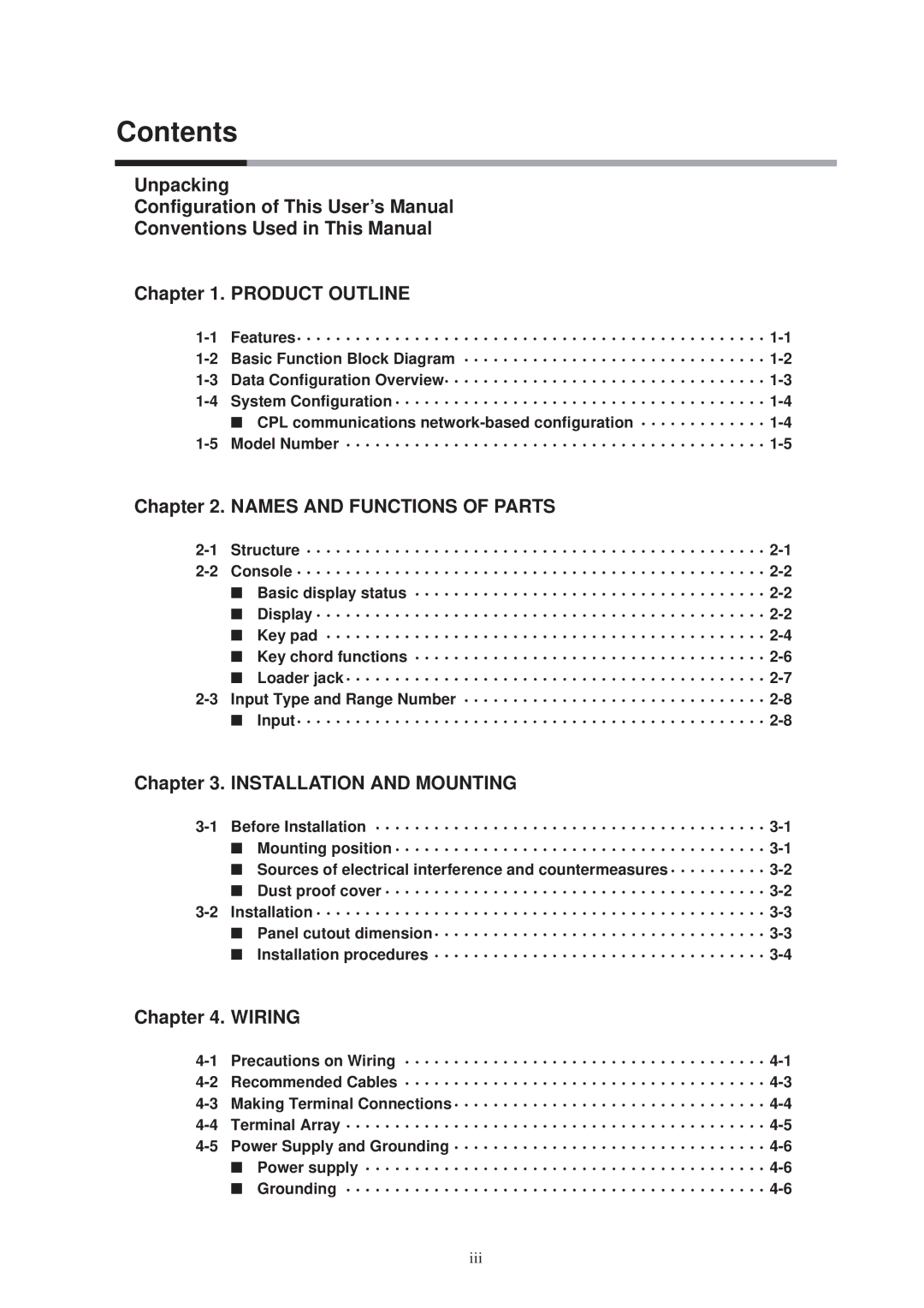 Honeywell DCP552 Mark II user manual Contents 