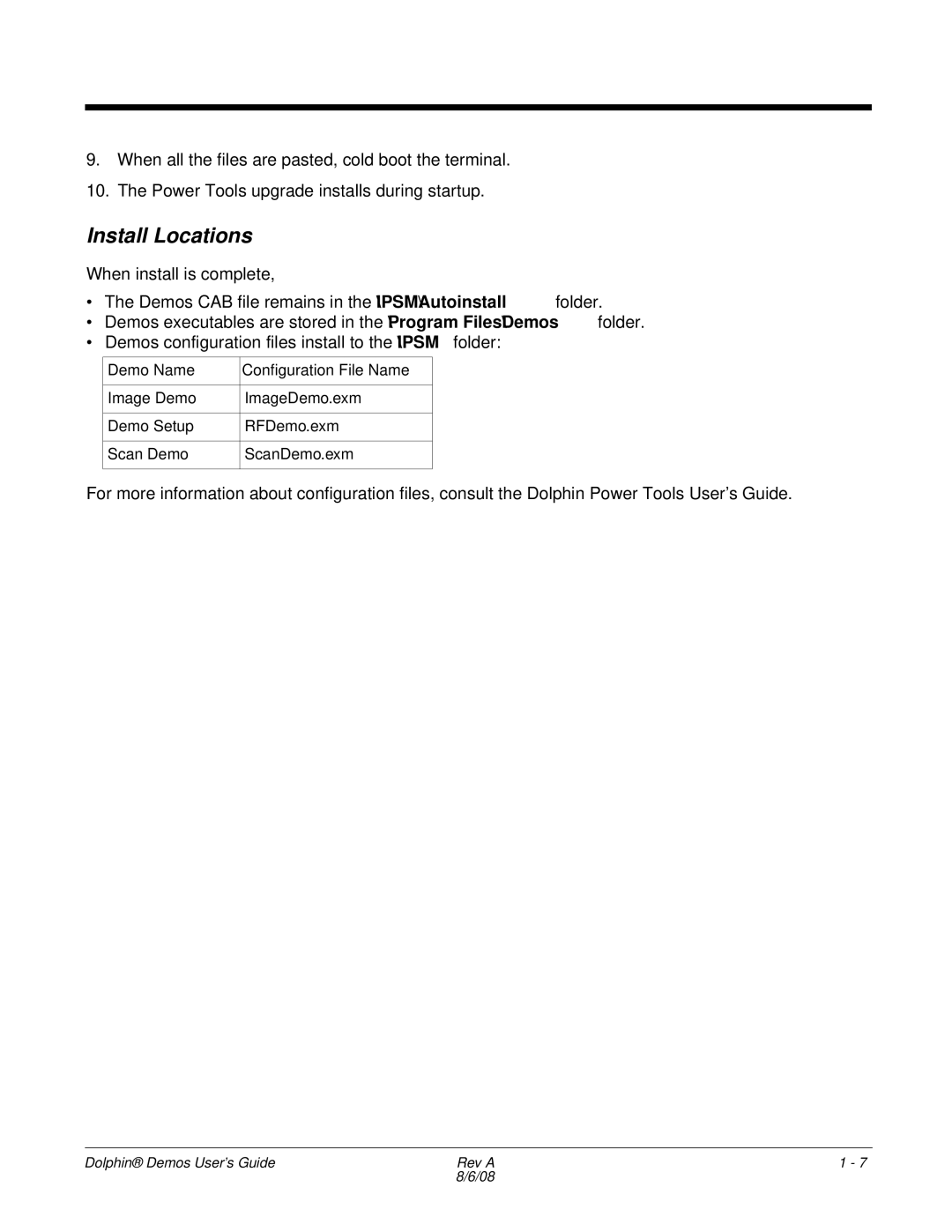 Honeywell Demos manual Install Locations 