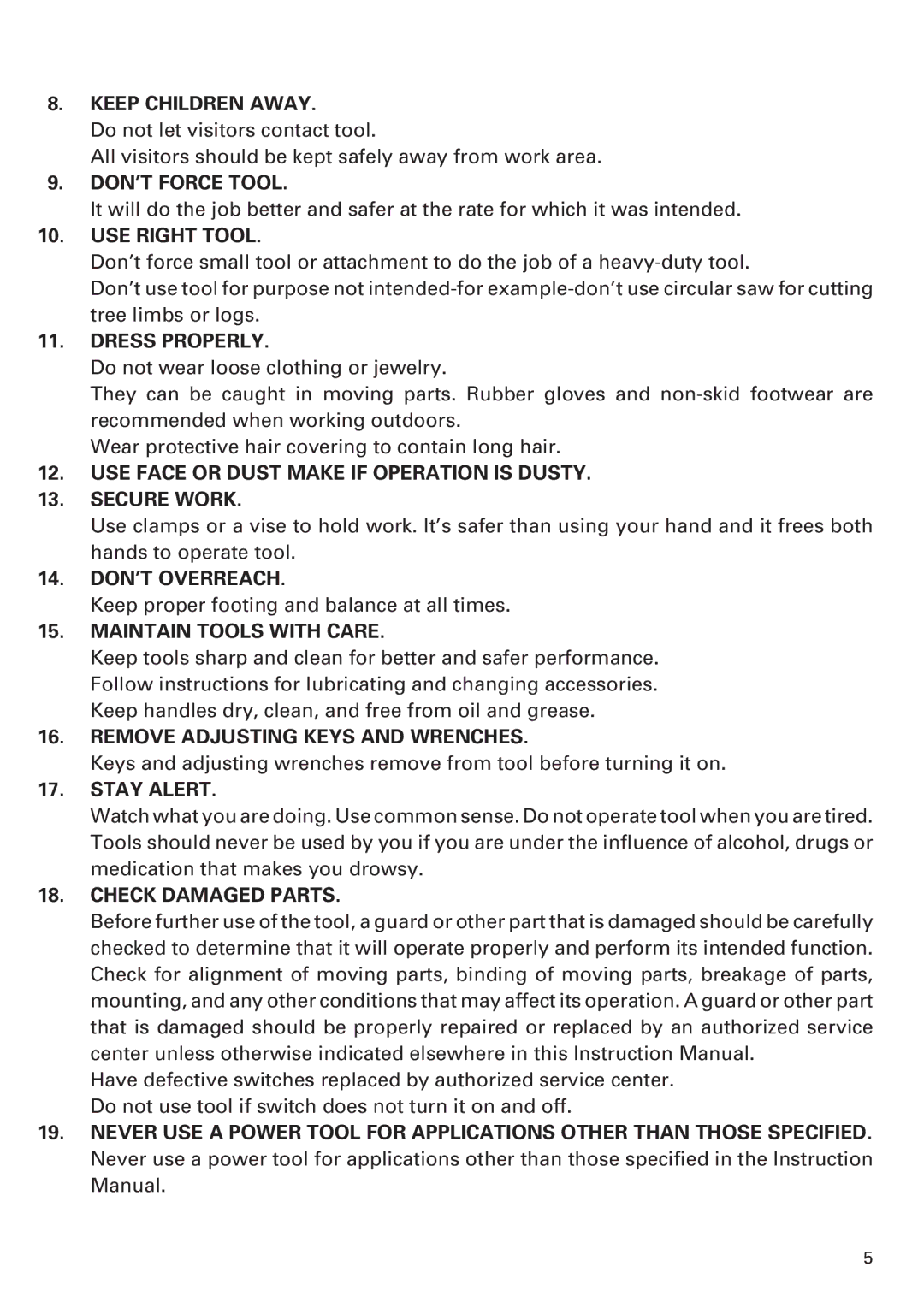 Honeywell DN 10DY instruction manual Keep Children Away 