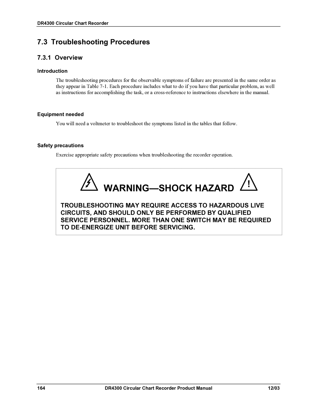 Honeywell DR4300 manual Troubleshooting Procedures, Overview 