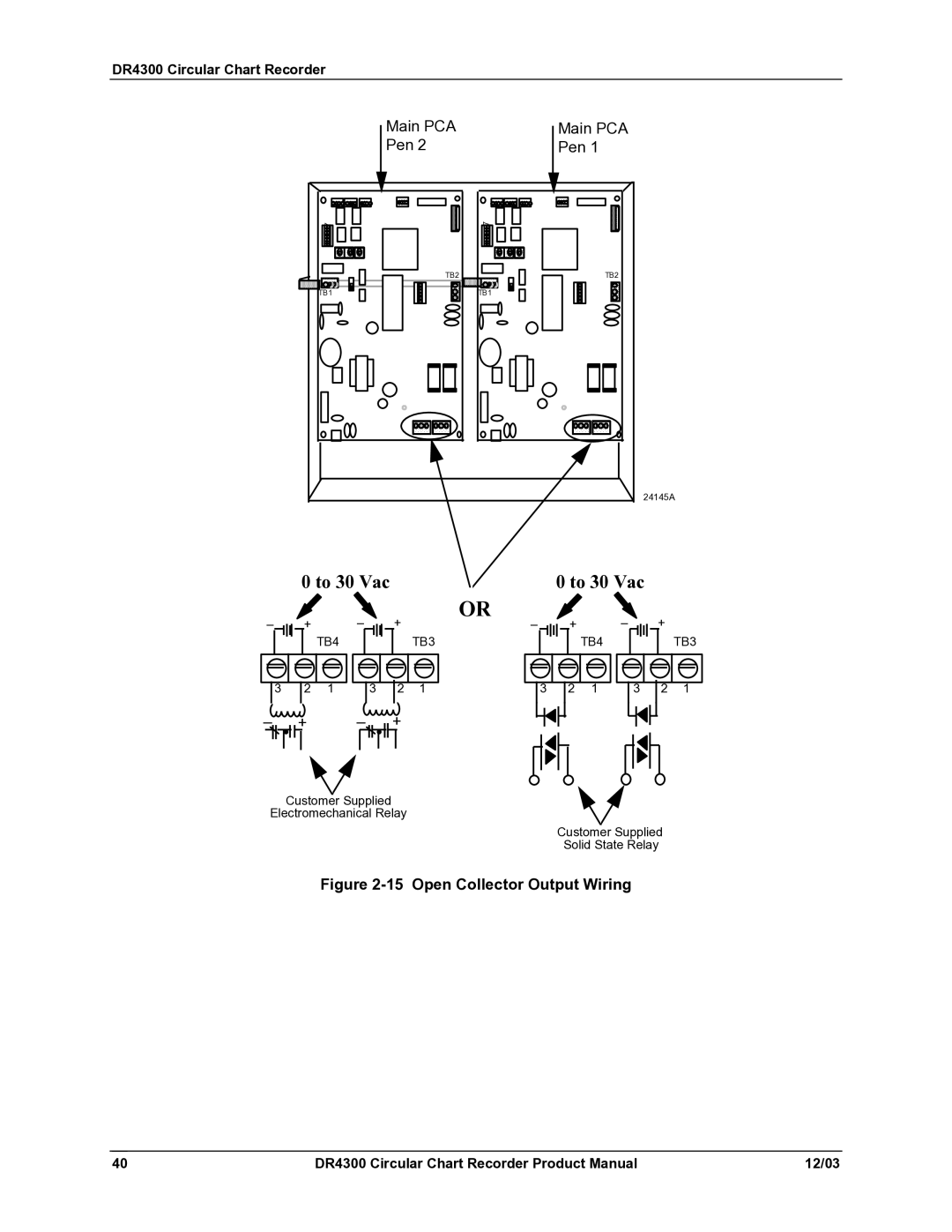 Honeywell DR4300 manual To 30 Vac 