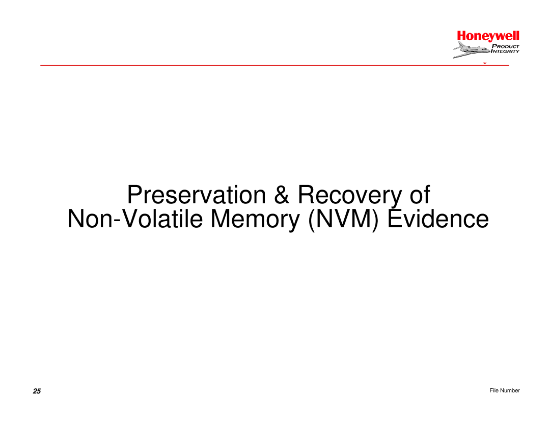 Honeywell EGPWS manual Preservation & Recovery Non-Volatile Memory NVM Evidence 