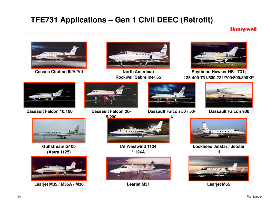 Honeywell EGPWS manual TFE731 Applications Gen 1 Civil Deec Retrofit 