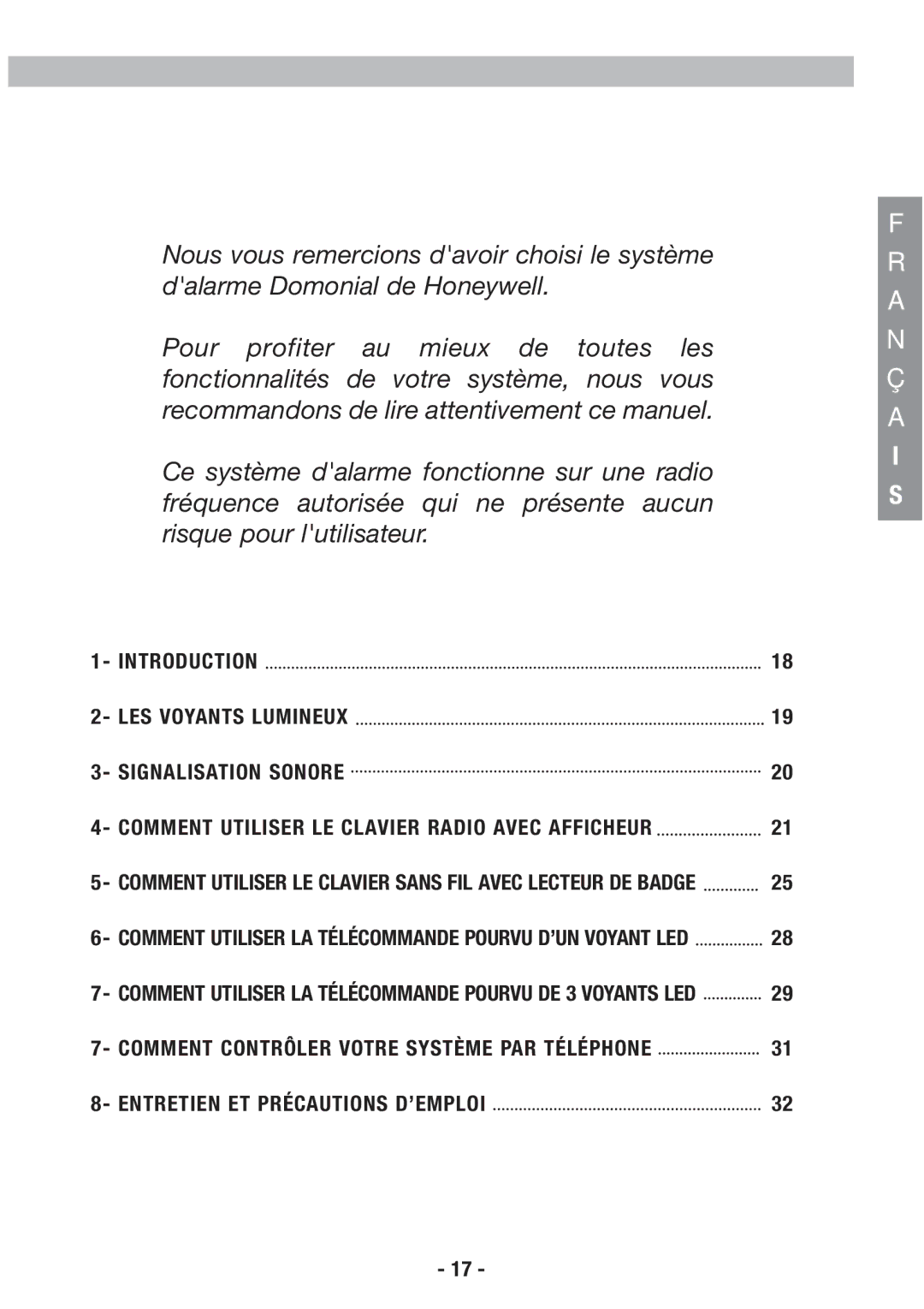 Honeywell EKZ008200B user manual Entretien ET Précautions D’EMPLOI 