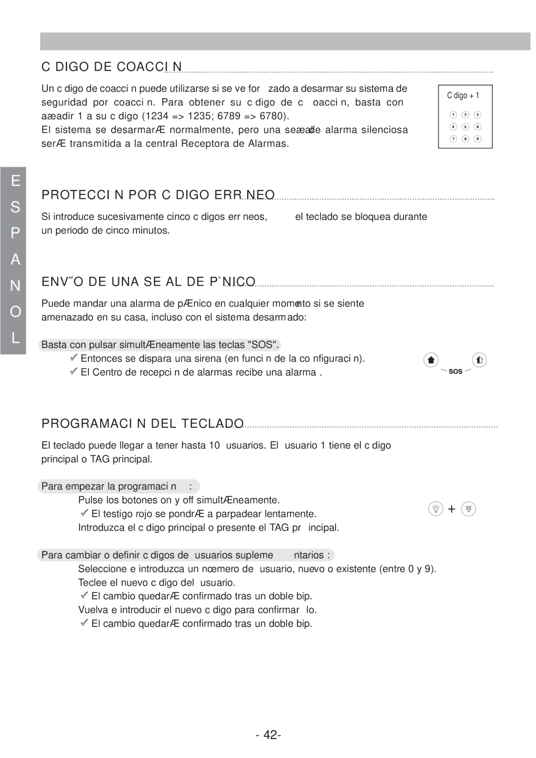 Honeywell EKZ008200B user manual Programación DEL Teclado, Para empezar la programación 