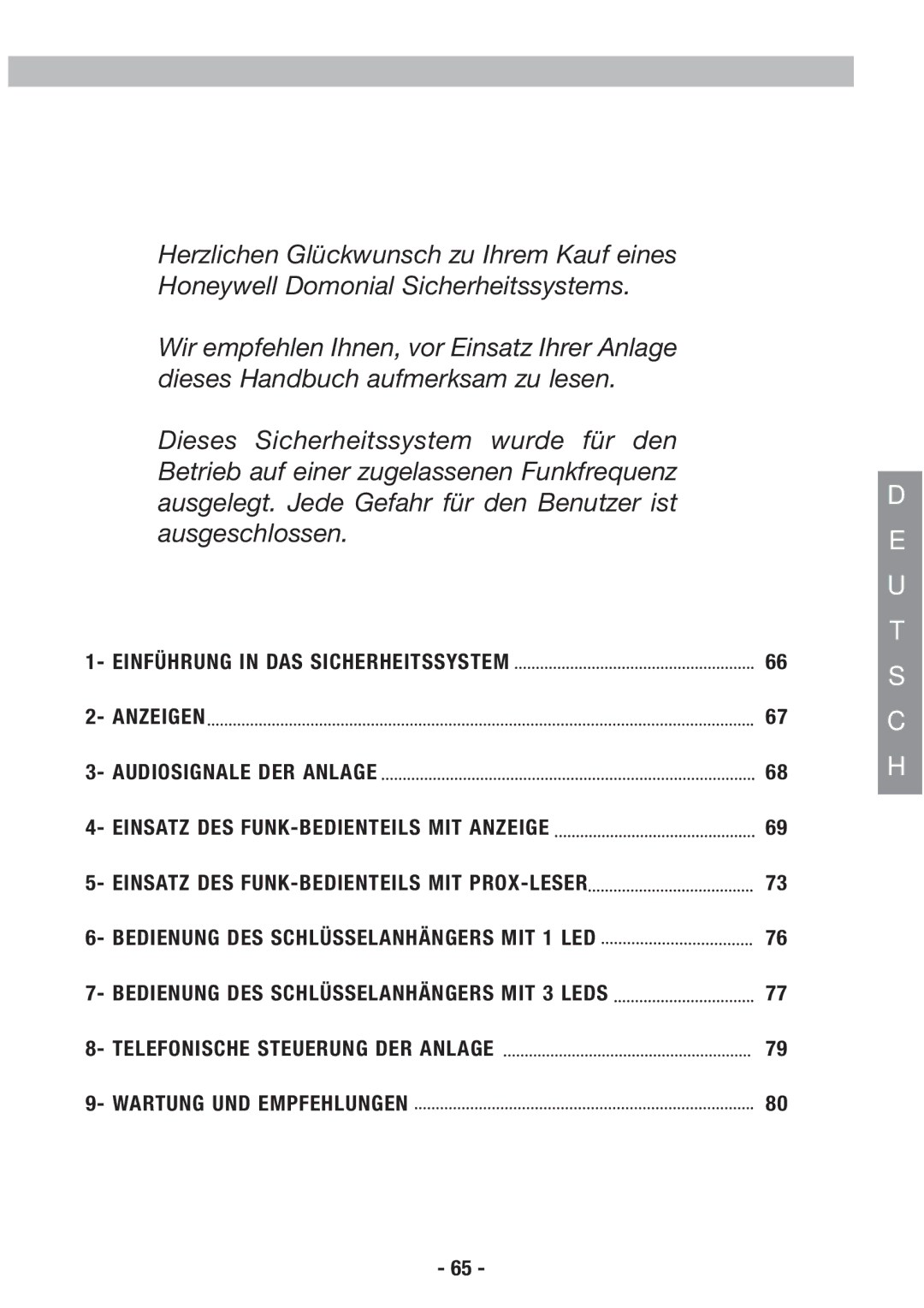 Honeywell EKZ008200B user manual 