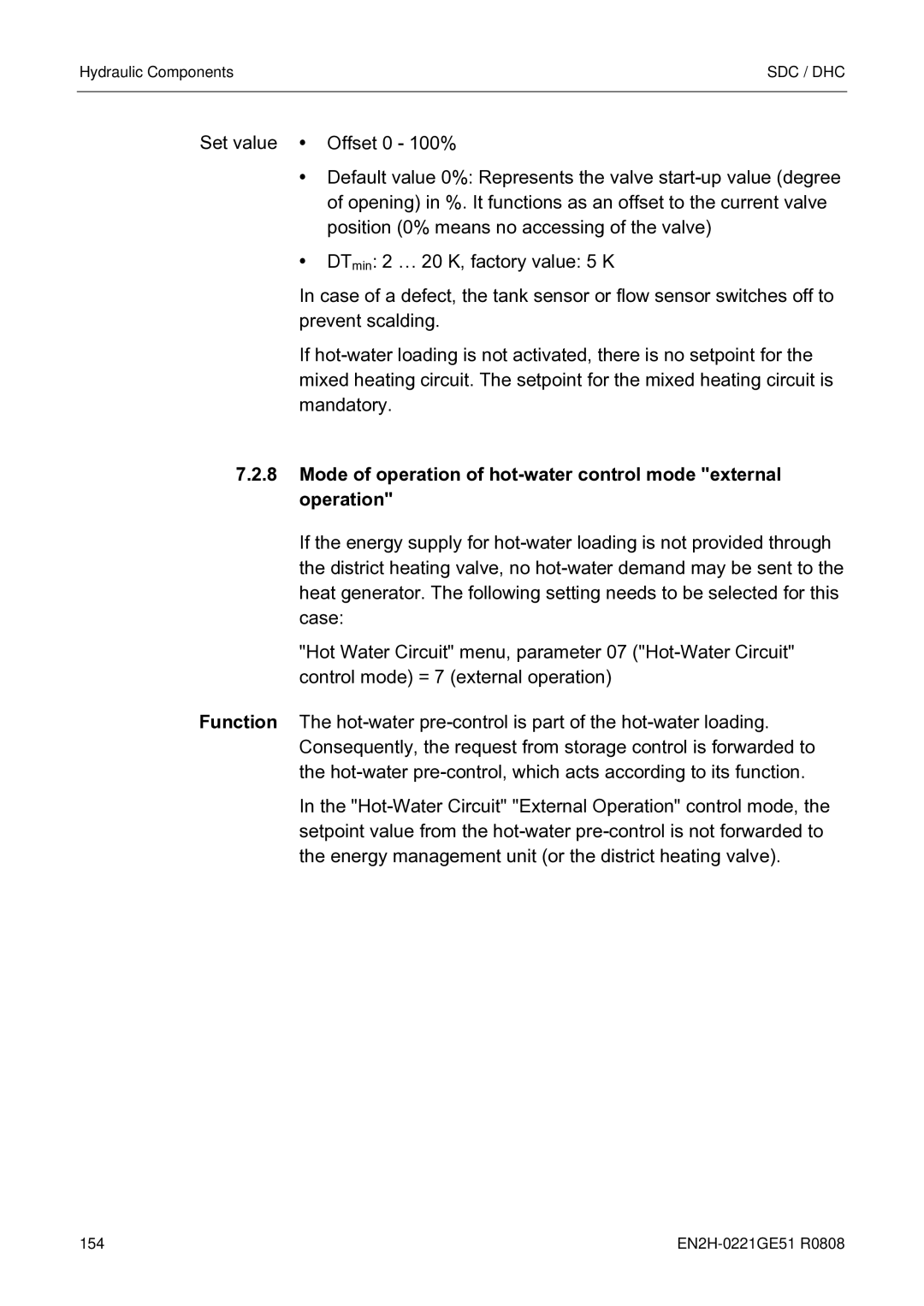 Honeywell EN2H-0221GE51 R0808 service manual Sdc / Dhc 