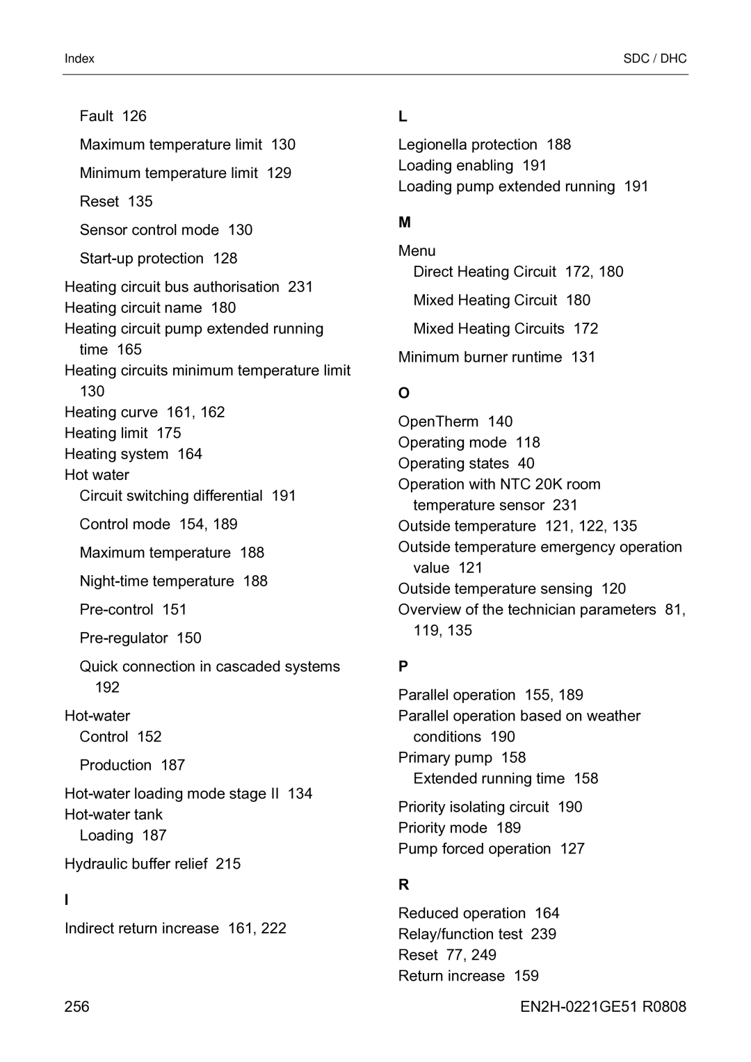 Honeywell EN2H-0221GE51 R0808 service manual Sdc / Dhc 