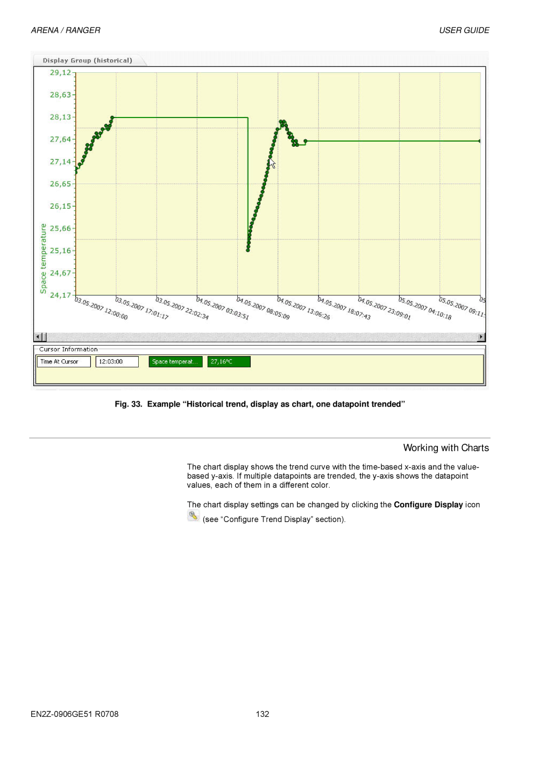 Honeywell EN2Z-0906GE51 R0708 manual Working with Charts 