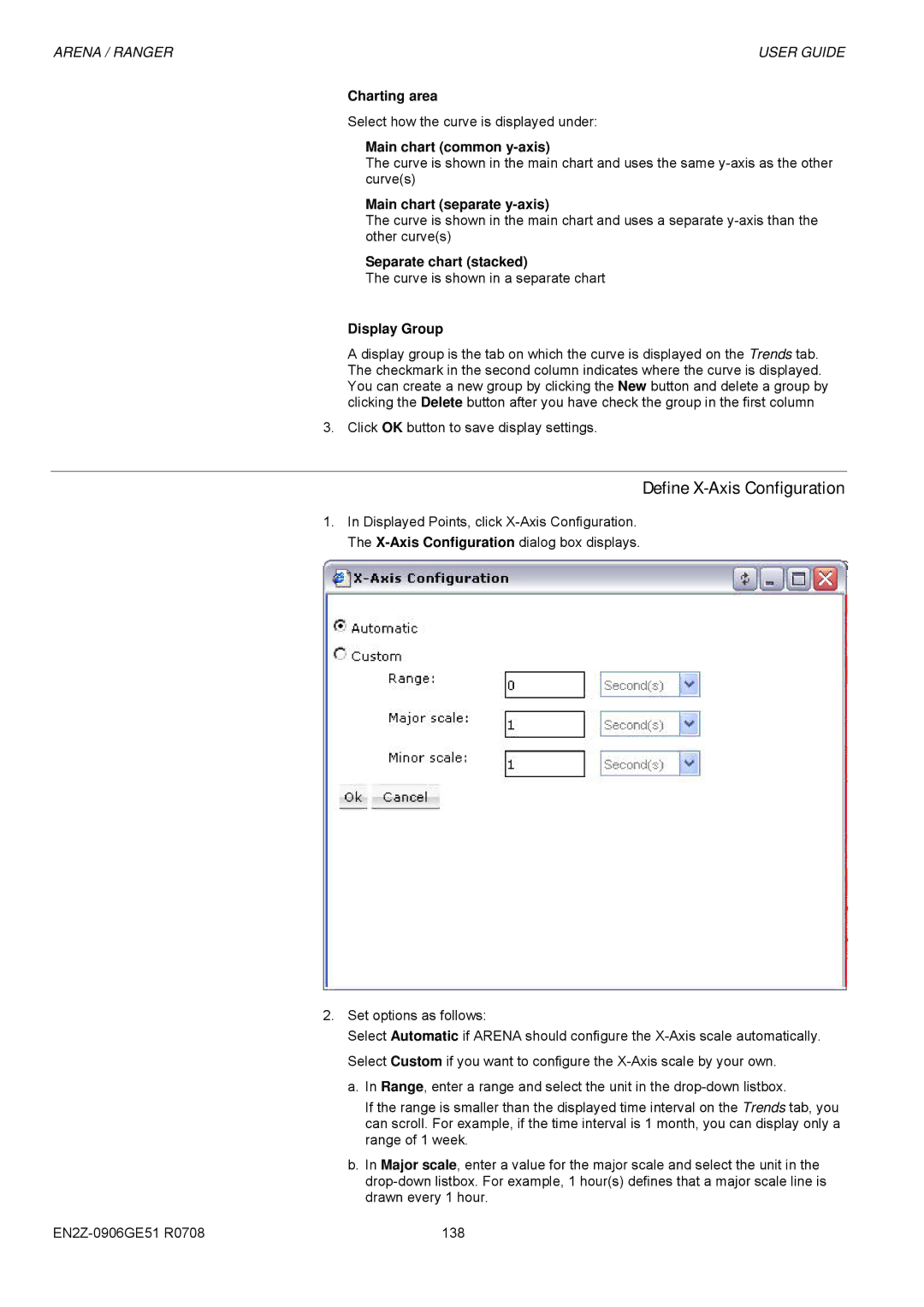 Honeywell EN2Z-0906GE51 R0708 manual Define X-Axis Configuration 