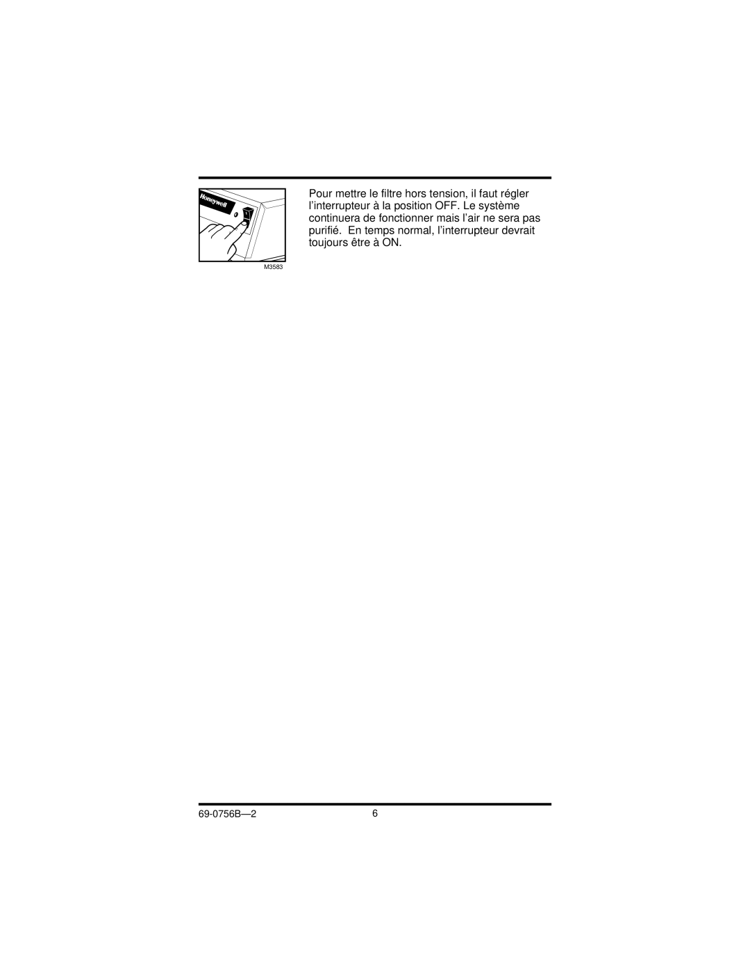 Honeywell F50F manual M3583 