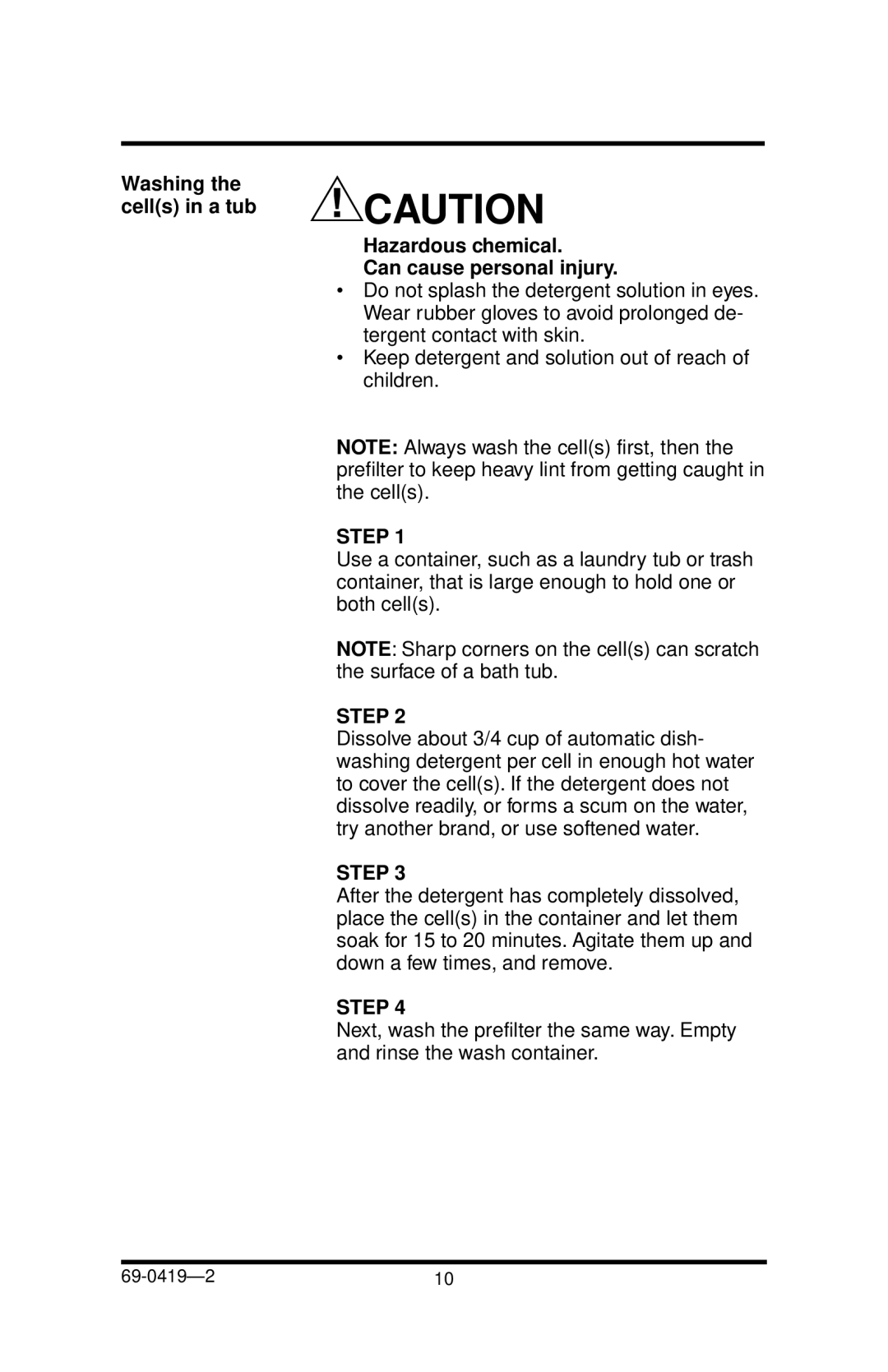 Honeywell F52F manual Step 