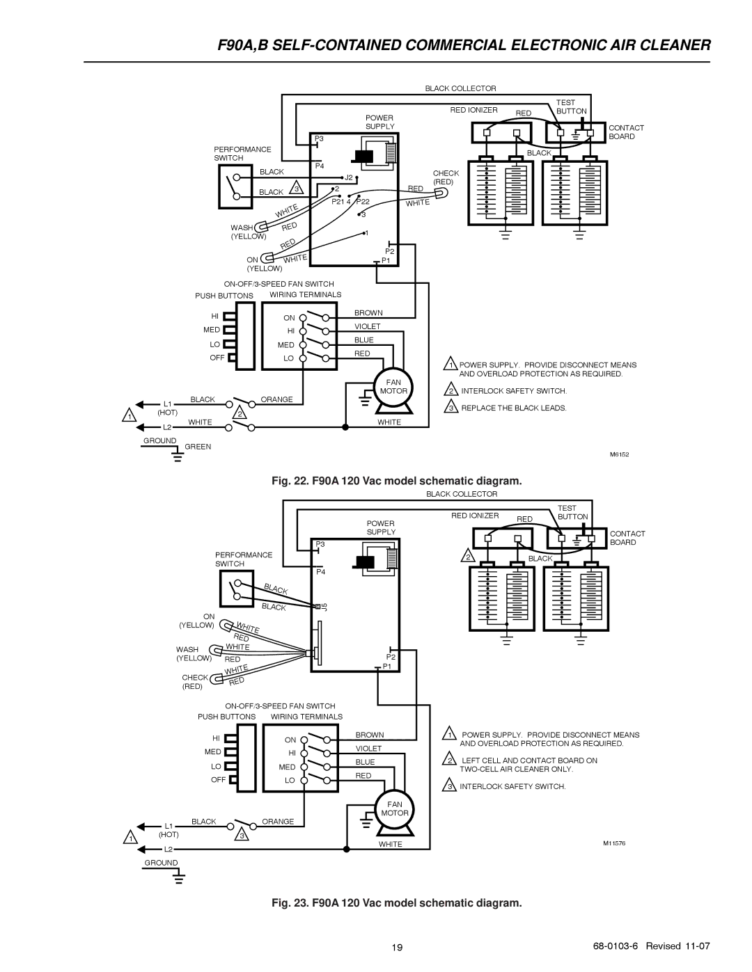 Honeywell F90B specifications F90A 120 Vac model schematic diagram 