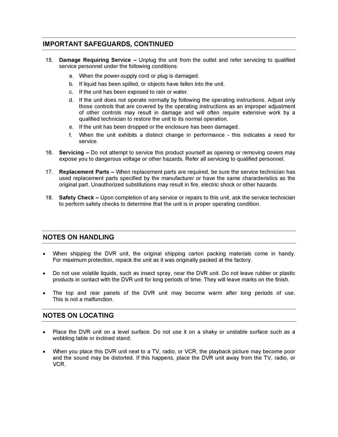 Honeywell FUSION user manual Important Safeguards 