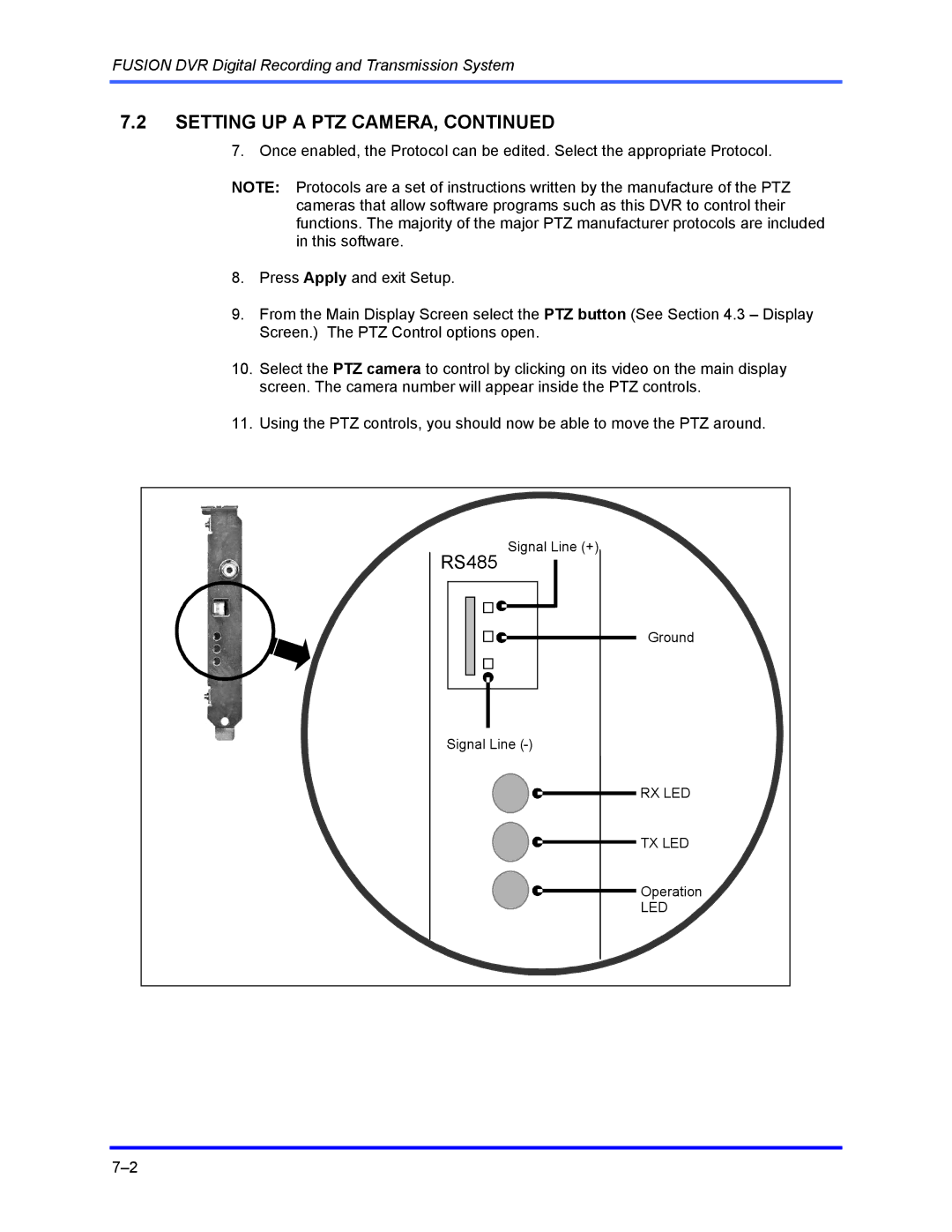 Honeywell FUSION user manual RS485 