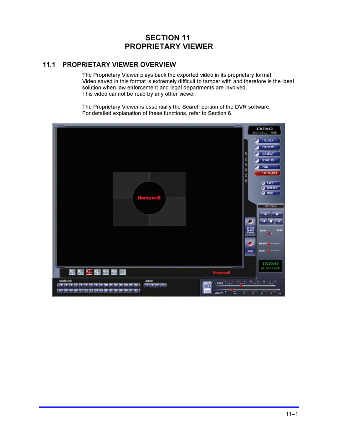 Honeywell FUSION user manual Section Proprietary Viewer, Proprietary Viewer Overview 