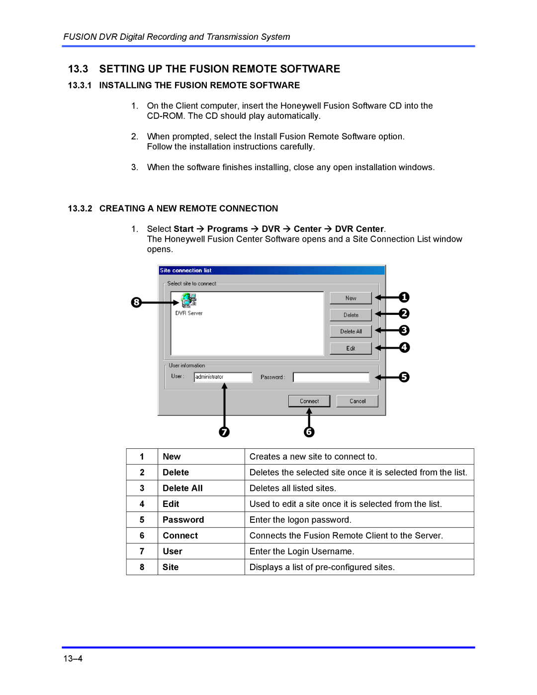 Honeywell FUSION user manual Setting UP the Fusion Remote Software, Installing the Fusion Remote Software 