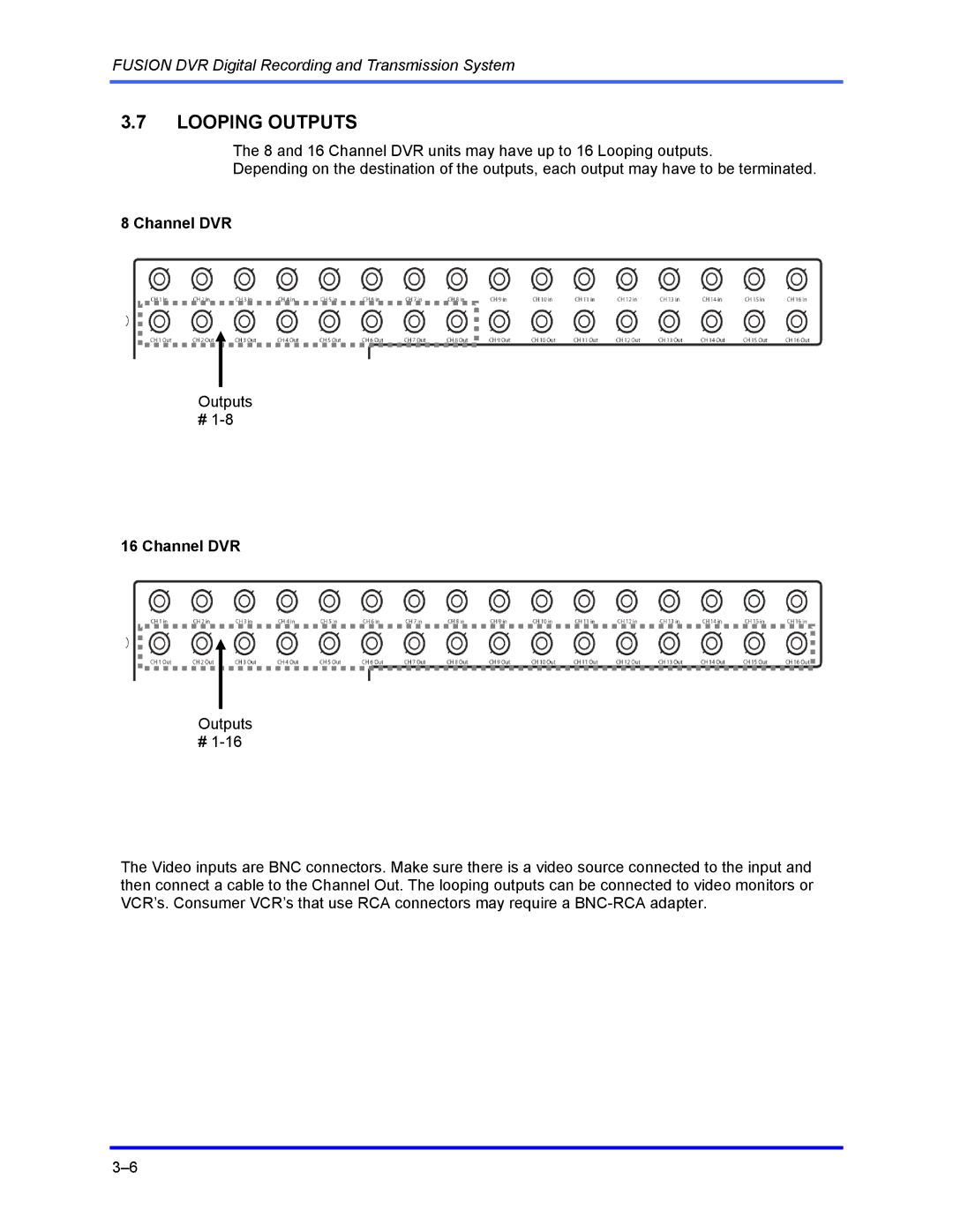 Honeywell FUSION user manual Looping Outputs 