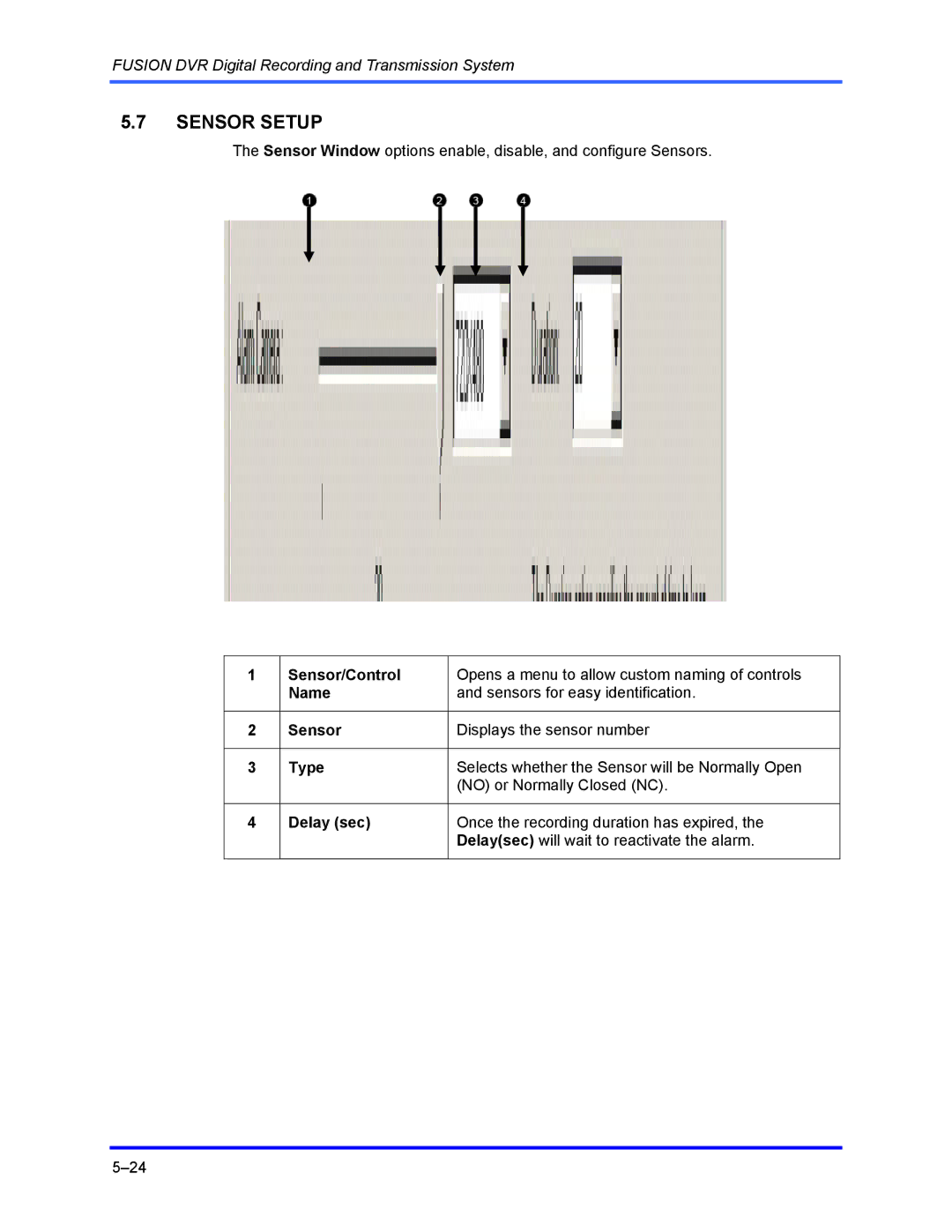 Honeywell FUSION user manual Sensor Setup 