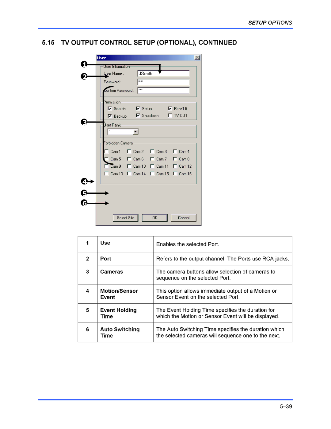 Honeywell FUSION user manual TV Output Control Setup Optional 