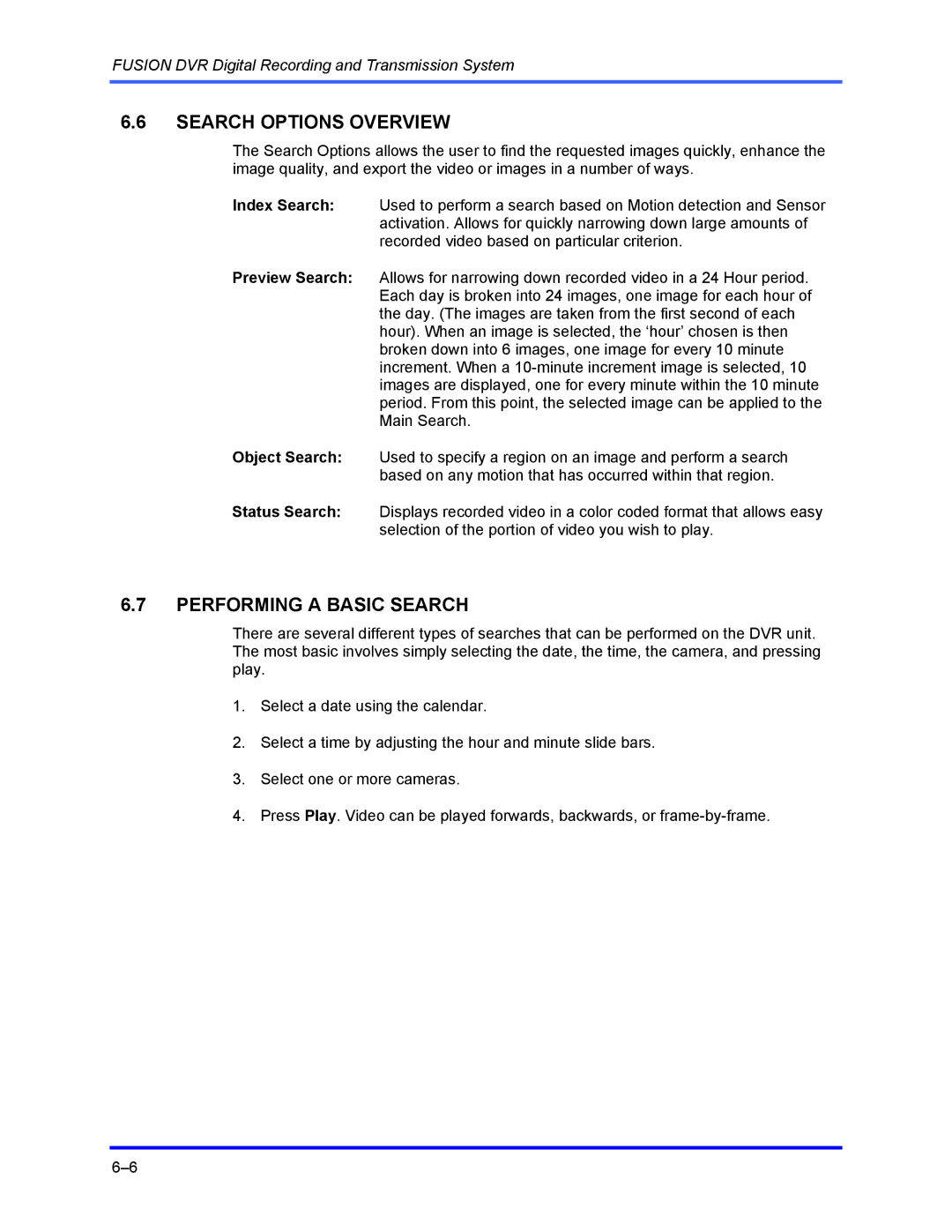 Honeywell FUSION user manual Search Options Overview, Performing a Basic Search 