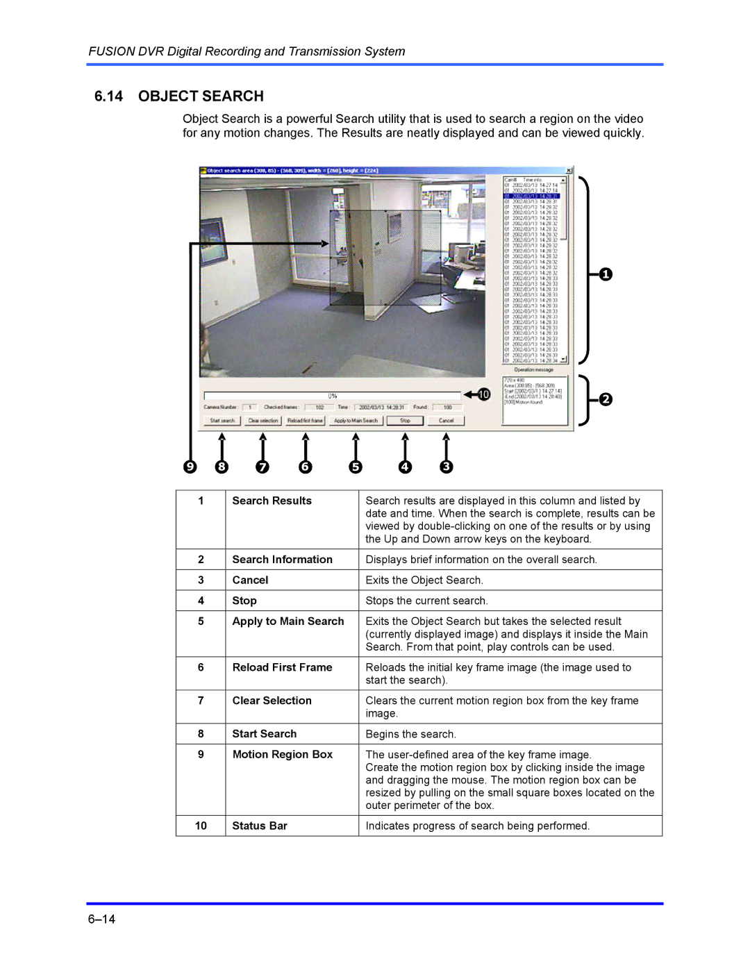 Honeywell FUSION user manual Object Search 