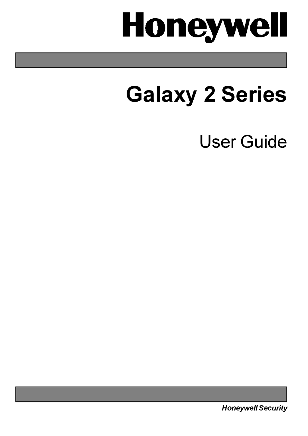 Honeywell manual Galaxy 2 Series, User Guide, Honeywell Security 