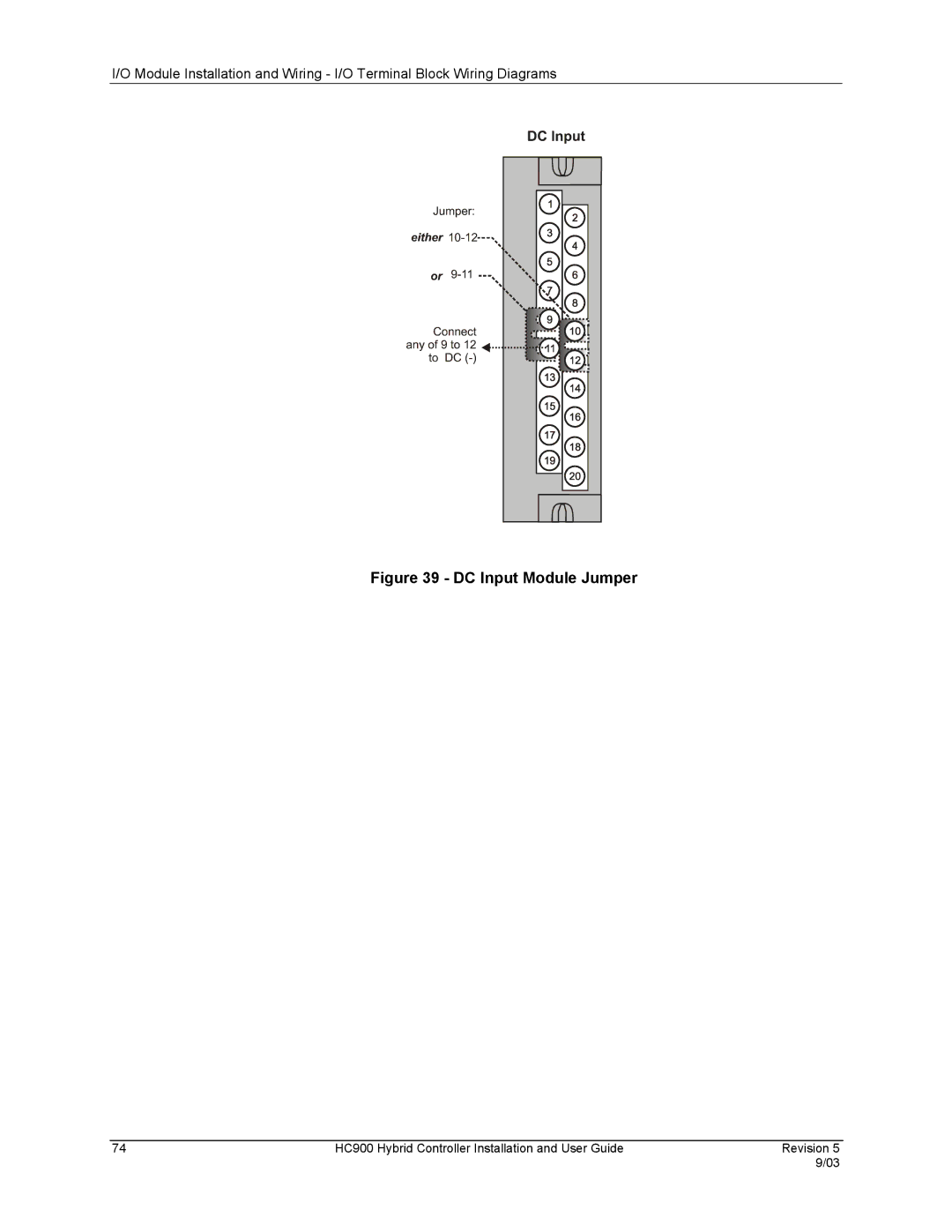 Honeywell HC900 manual DC Input Module Jumper 