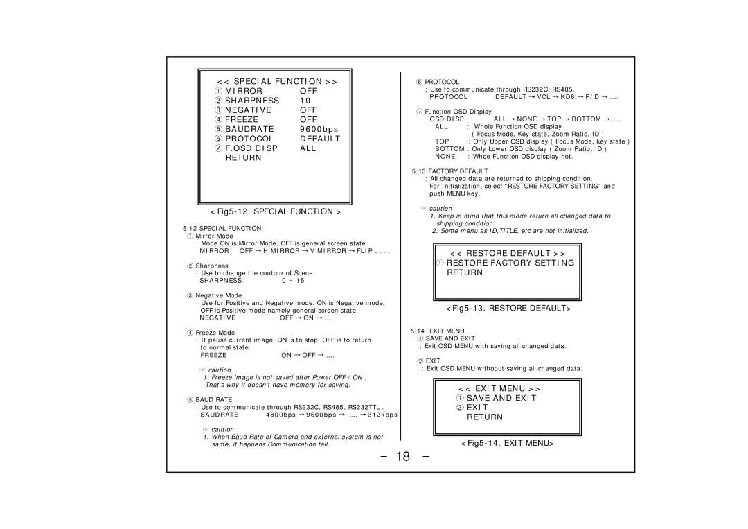 Honeywell HCC-745NTW/PTW operation manual Exit Menu ① Save and Exit ② Exit Return 