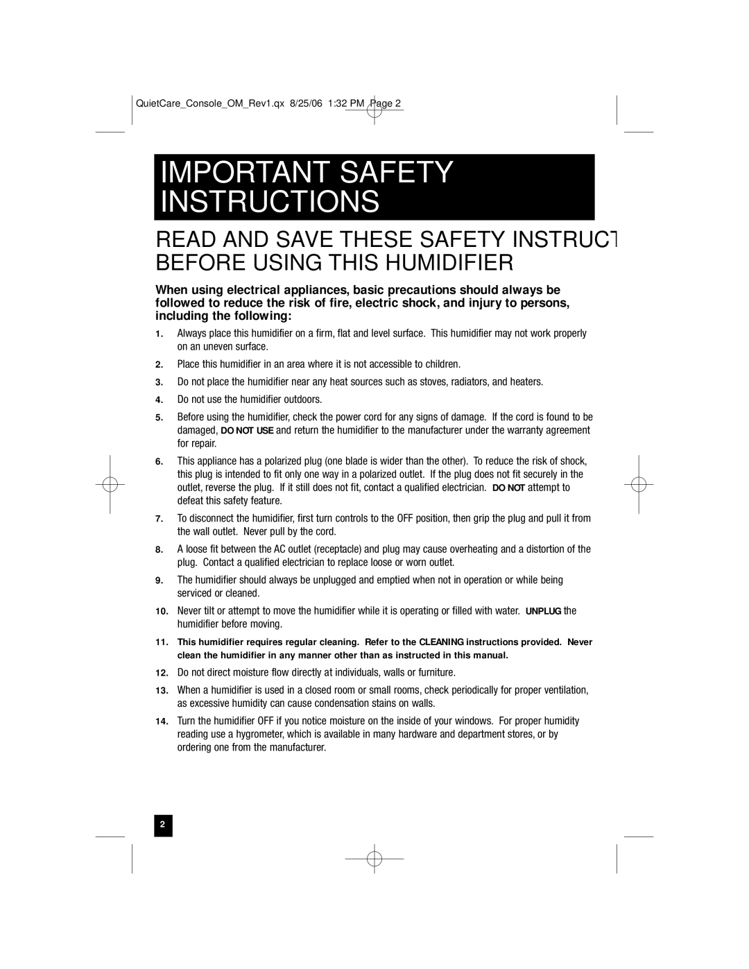 Honeywell HCM-6009 owner manual Important Safety Instructions 