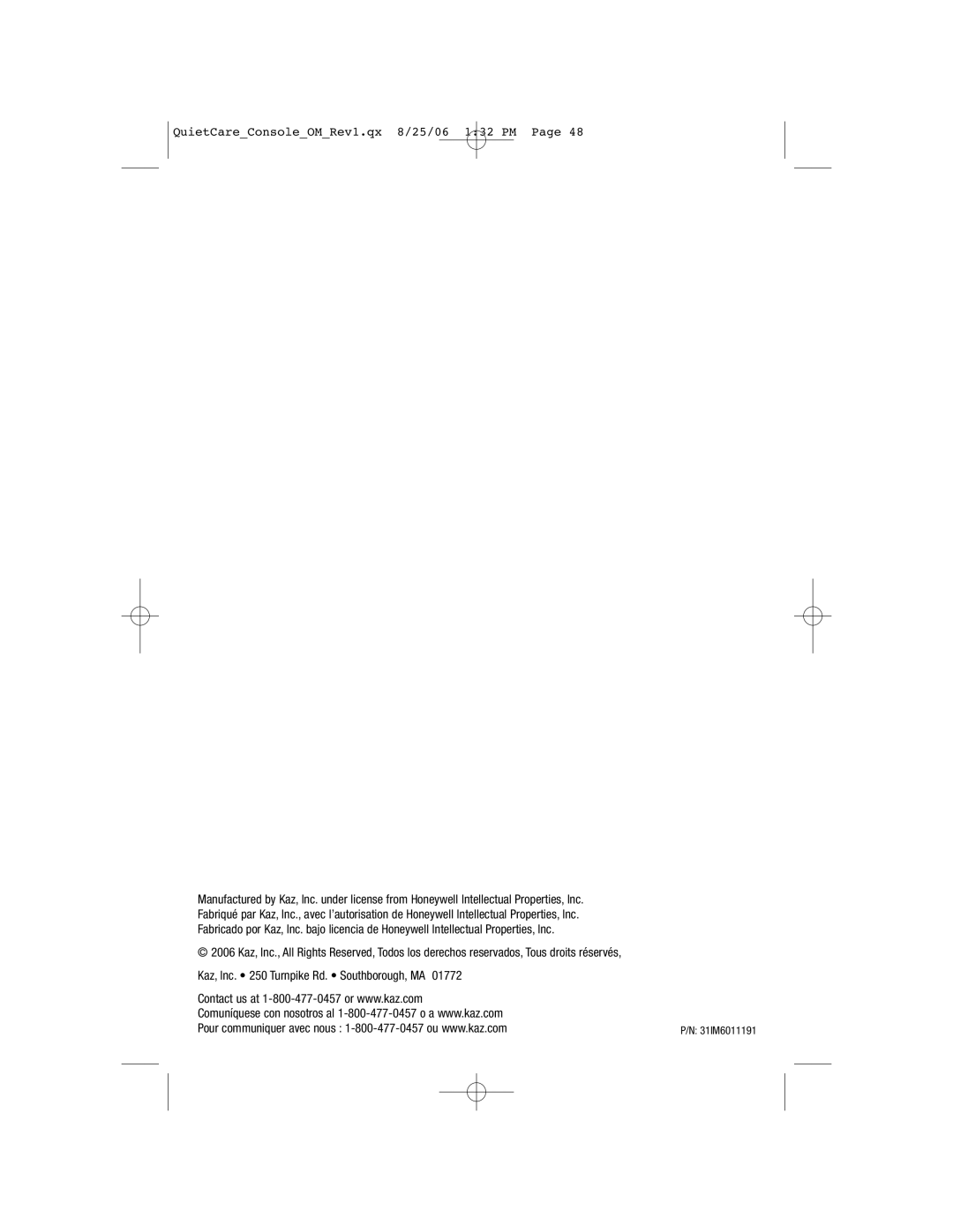 Honeywell HCM-6009 owner manual 31IM6011191 