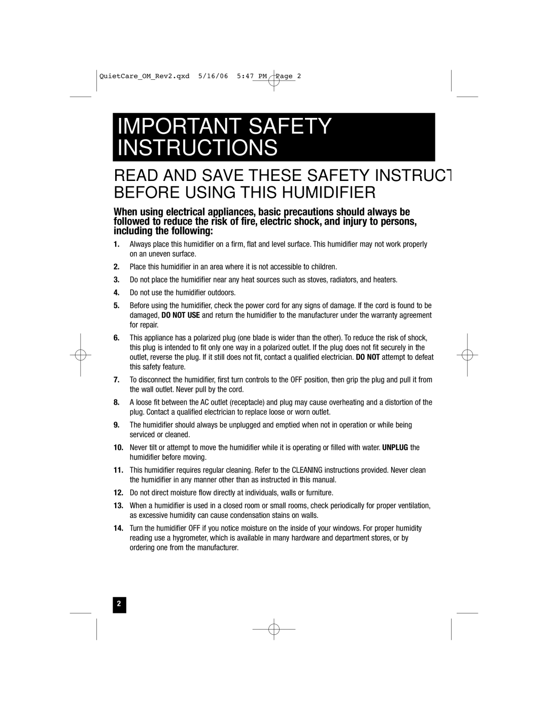 Honeywell HCM-645, HCM-650, HCM-646, HCM-640BW, HCM-635, HCM-630 owner manual Important Safety Instructions 