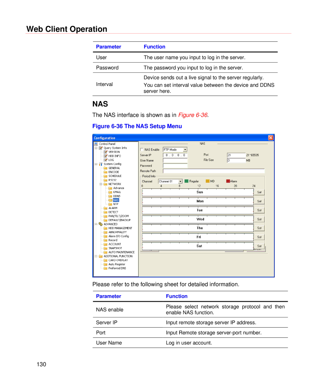 Honeywell HD-DVR-1004, HD-DVR-1008, HD-DVR-1016 user manual Nas 