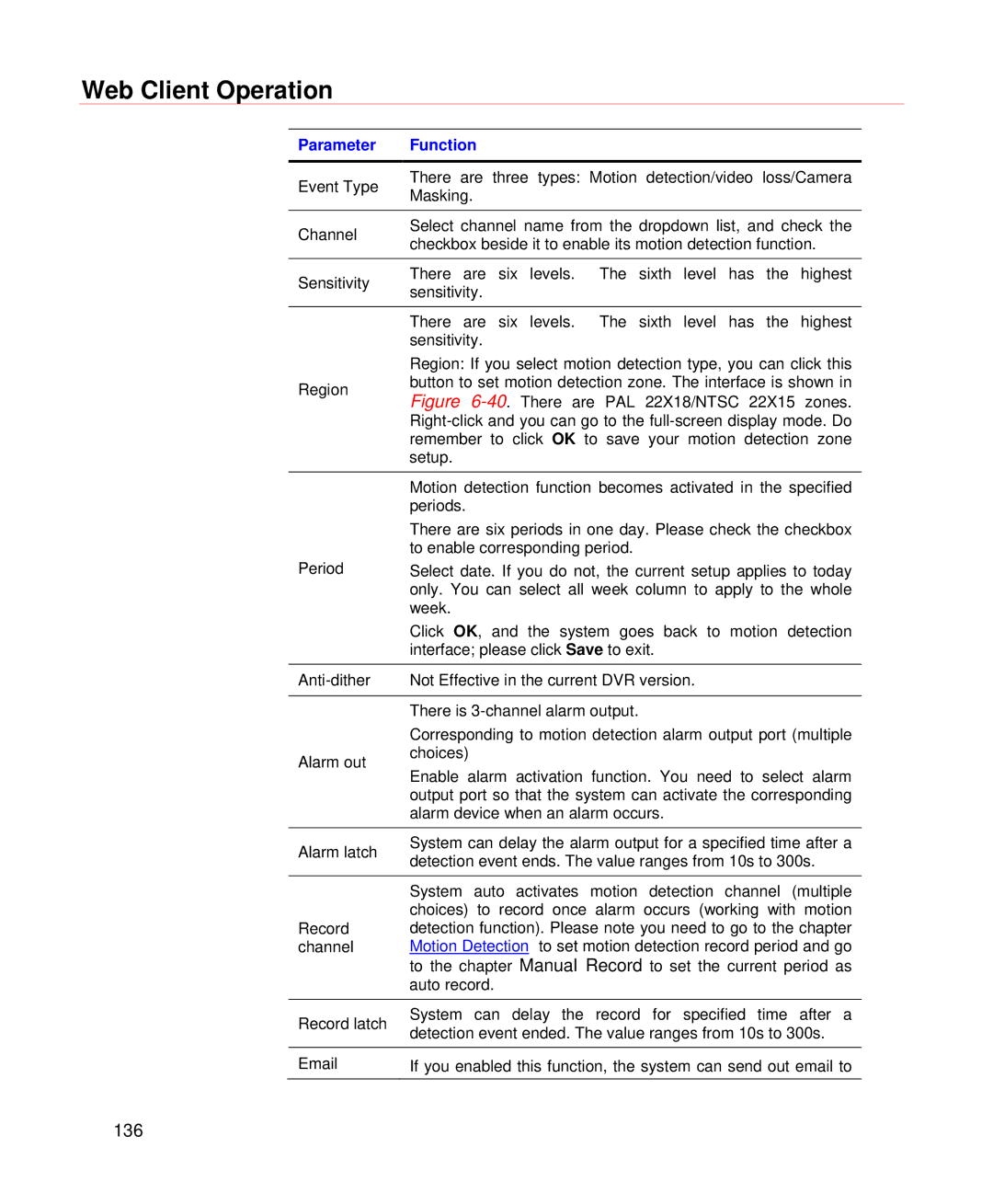 Honeywell HD-DVR-1004, HD-DVR-1008, HD-DVR-1016 user manual 136 