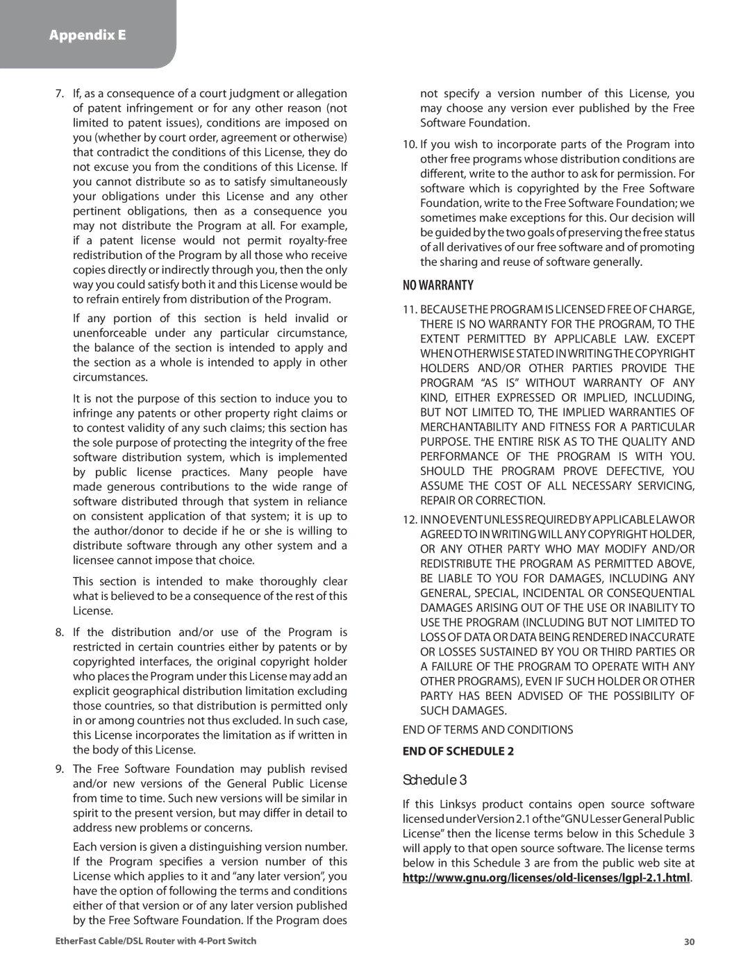 Honeywell HEMS II manual Schedule, No Warranty 