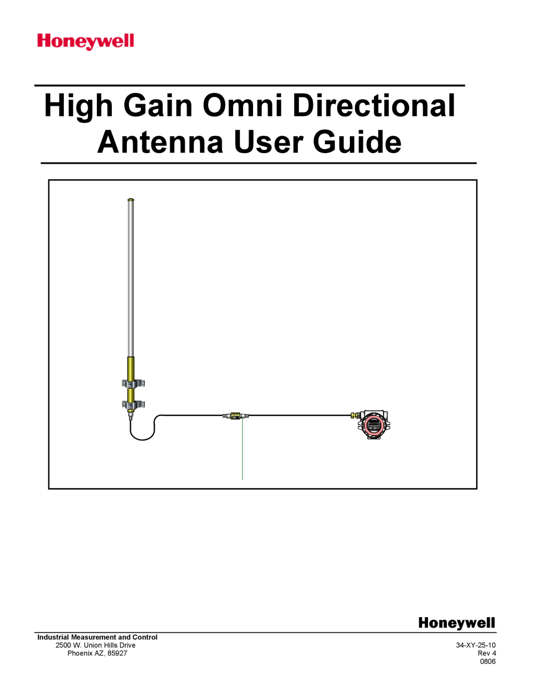 Honeywell manual High Gain Omni Directional Antenna User Guide 