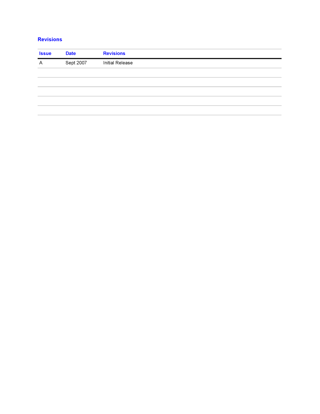 Honeywell HMLCD17L, HMLCD19L user manual Revisions 