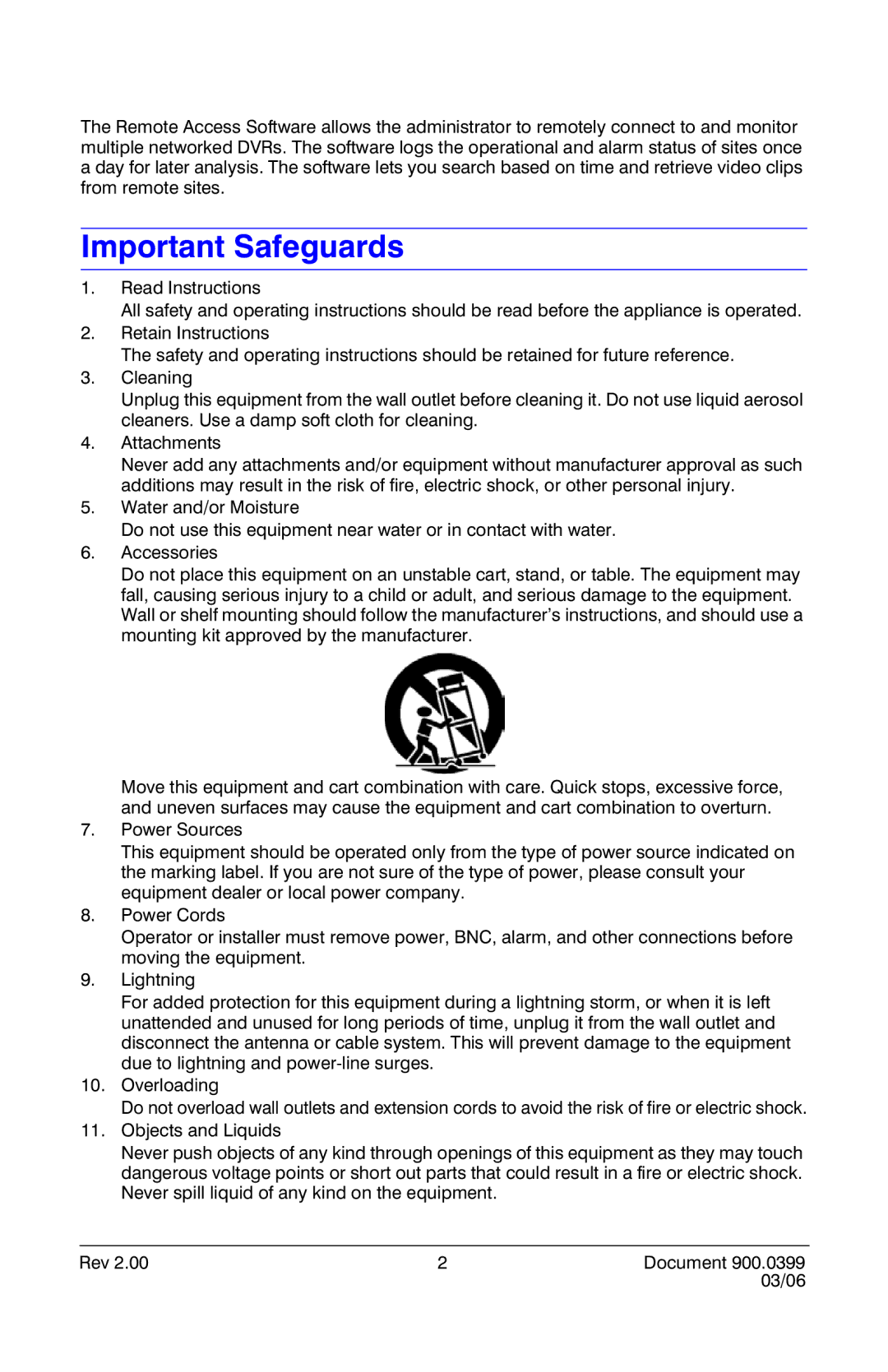 Honeywell HRDE4X4 manual Important Safeguards 