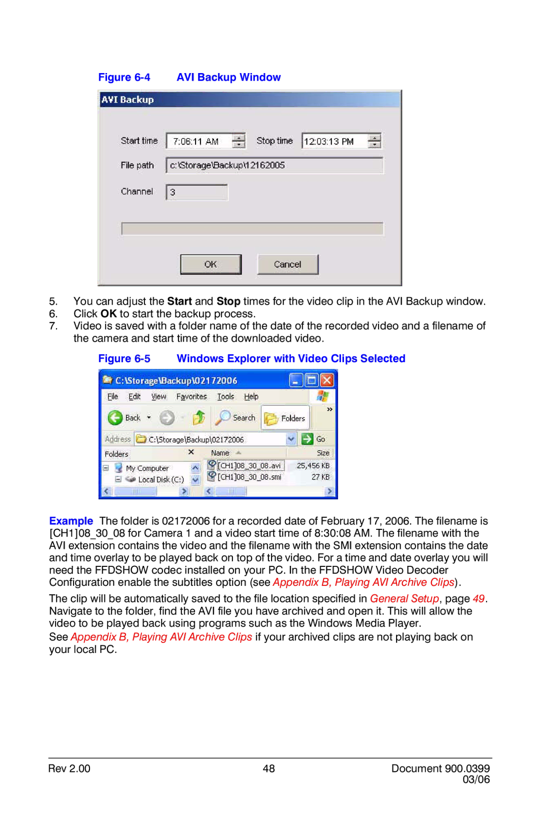 Honeywell HRDE4X4 manual AVI Backup Window 