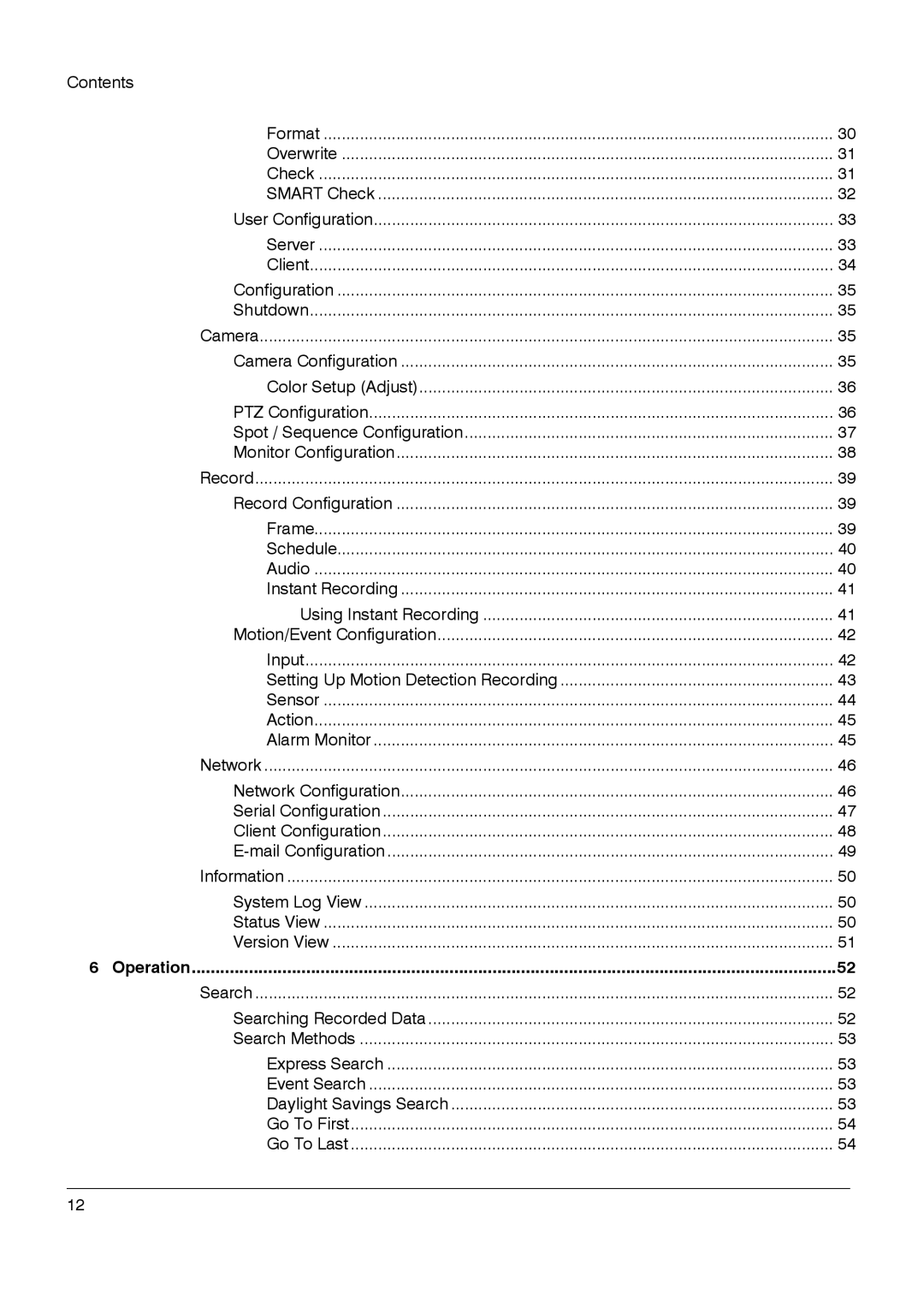 Honeywell HRDP DVR manual Operation 