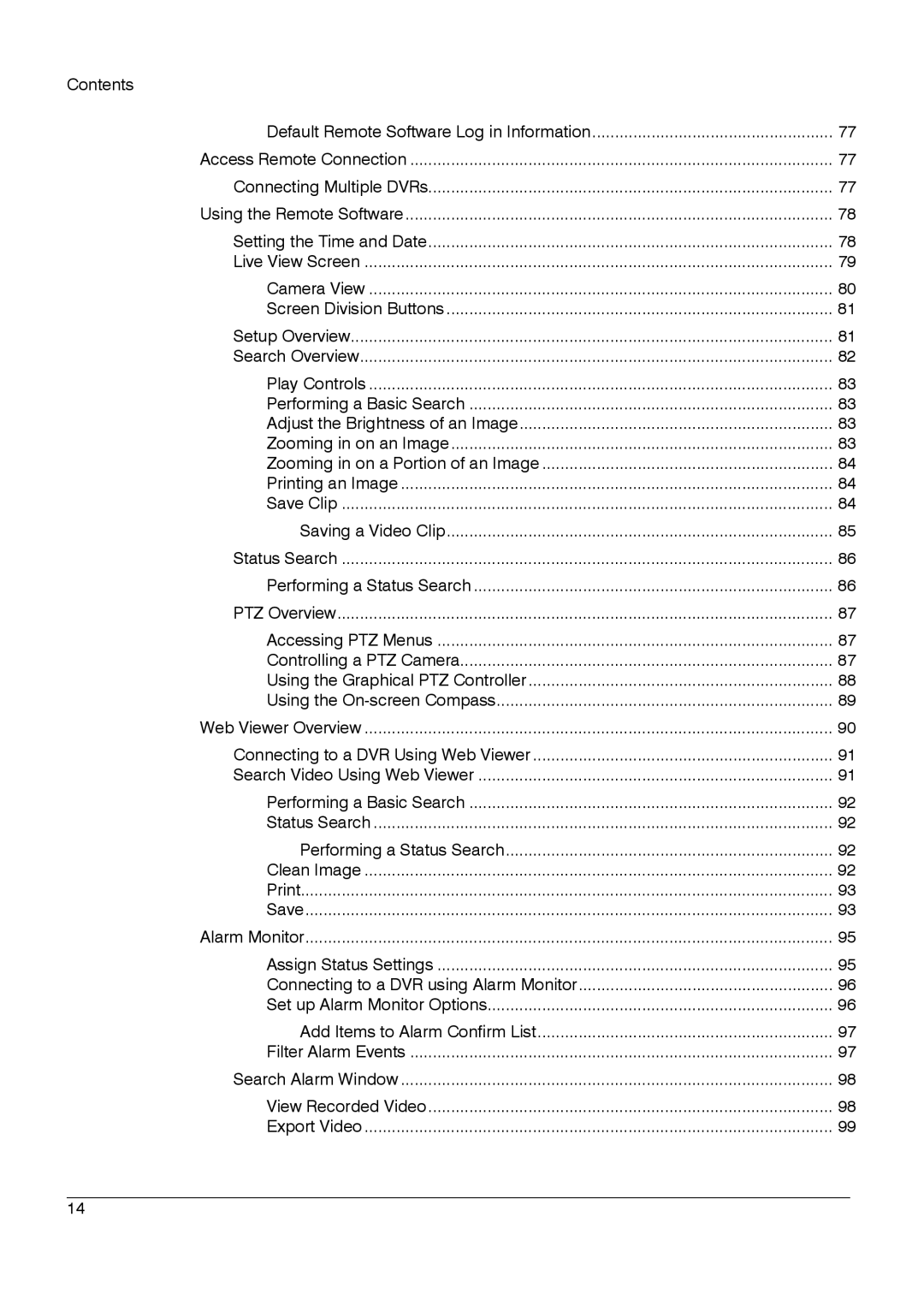 Honeywell HRDPX manual Contents 