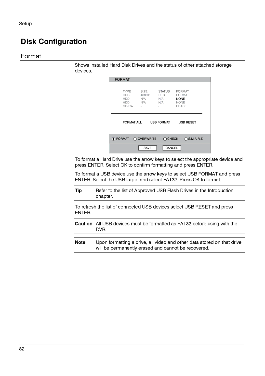 Honeywell HRDPX manual Disk Configuration, Format 