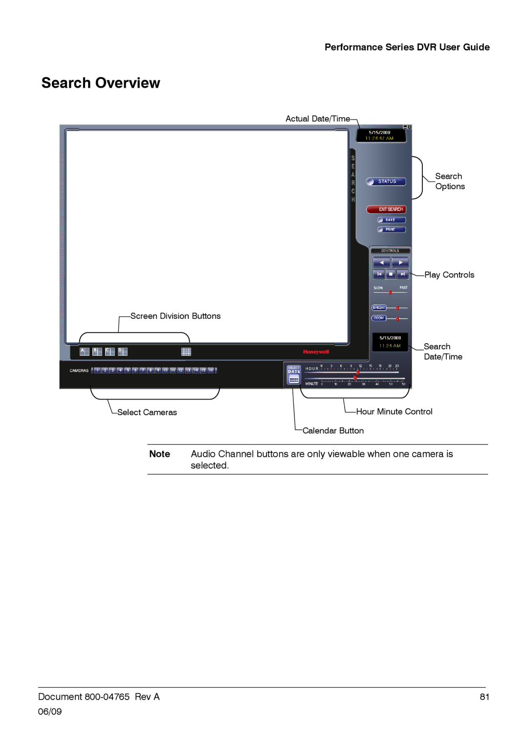 Honeywell HRDPX manual Search Overview 